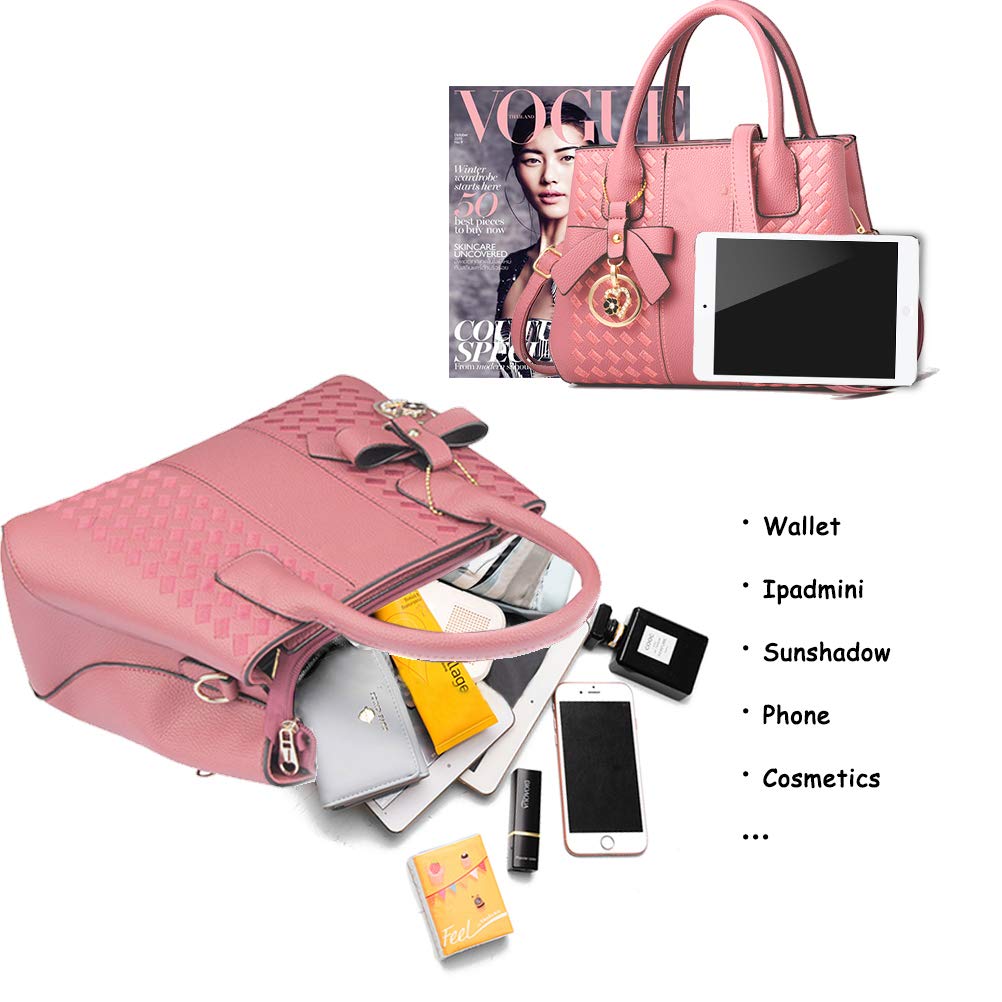 Purses and Handbags for Women Fashion Ladies PU Leather Top Handle Satchel Shoulder Tote Bags