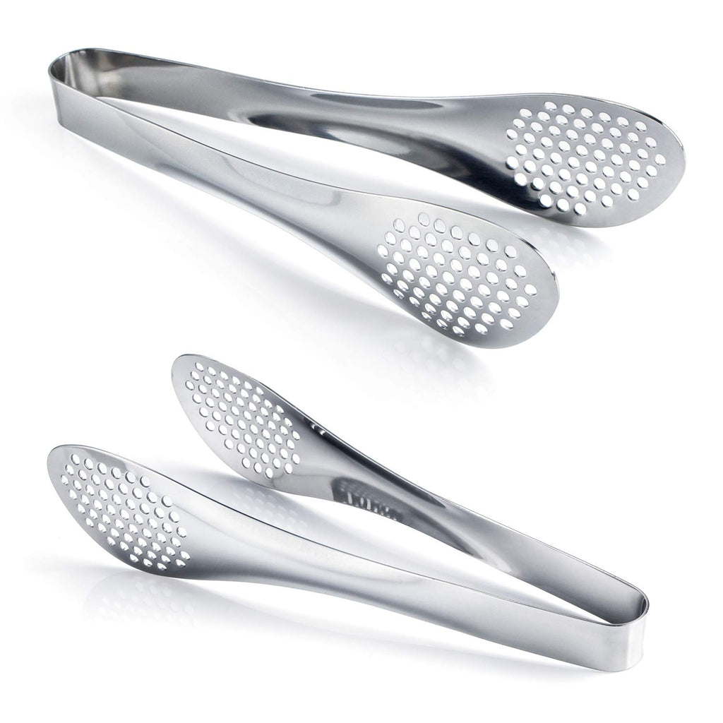 MSY BIGSUNNY 9 inch Buffet Tongs, Set of 2 Stainless Steel Food Serving Tongs