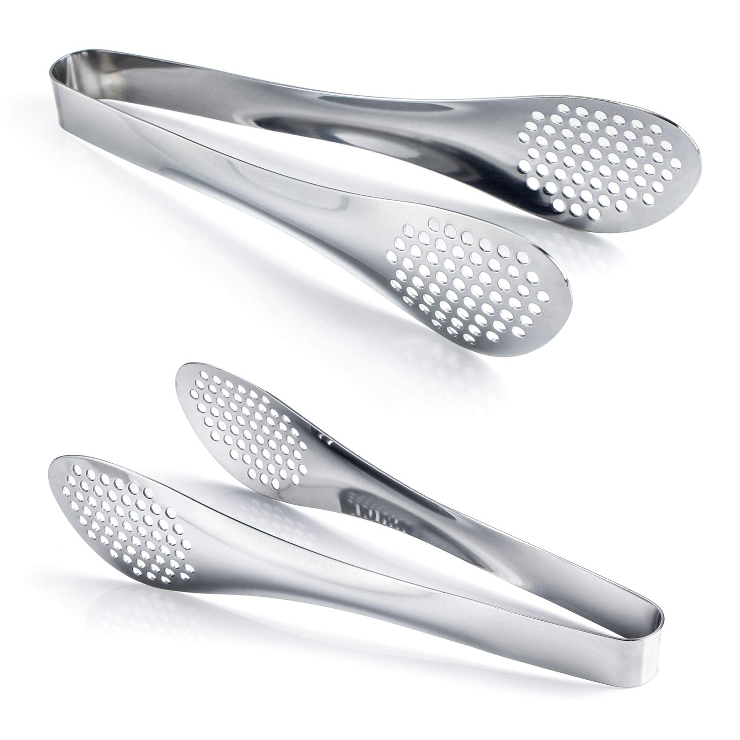 MSY BIGSUNNY 9 inch Buffet Tongs, Set of 2 Stainless Steel Food Serving Tongs