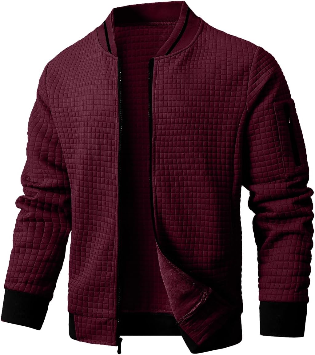 Mens Casual Jacket Lightweight Jacket Varsity Coat