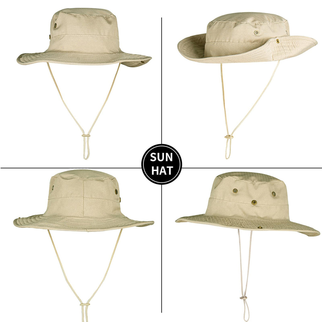 Sun Hats for Men Women Boonie Hat Foldable Fishing Hat UPF 50+ Bucket Hat for Fishing Hiking Garden Safari Beach