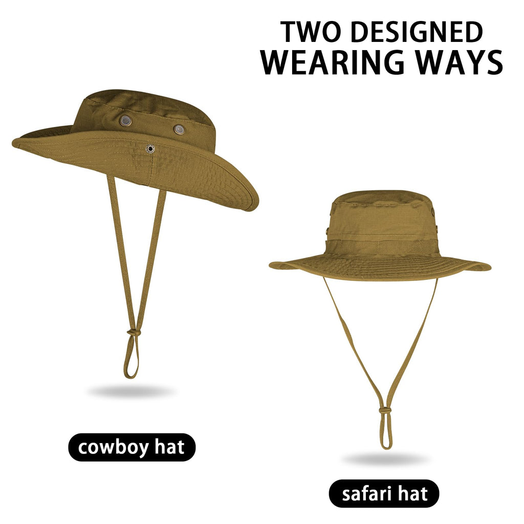 Sun Hats for Men Women Bucket Hat UPF 50+ UV Protection Boonie Hat for Safari Fishing Hiking Garden Beach