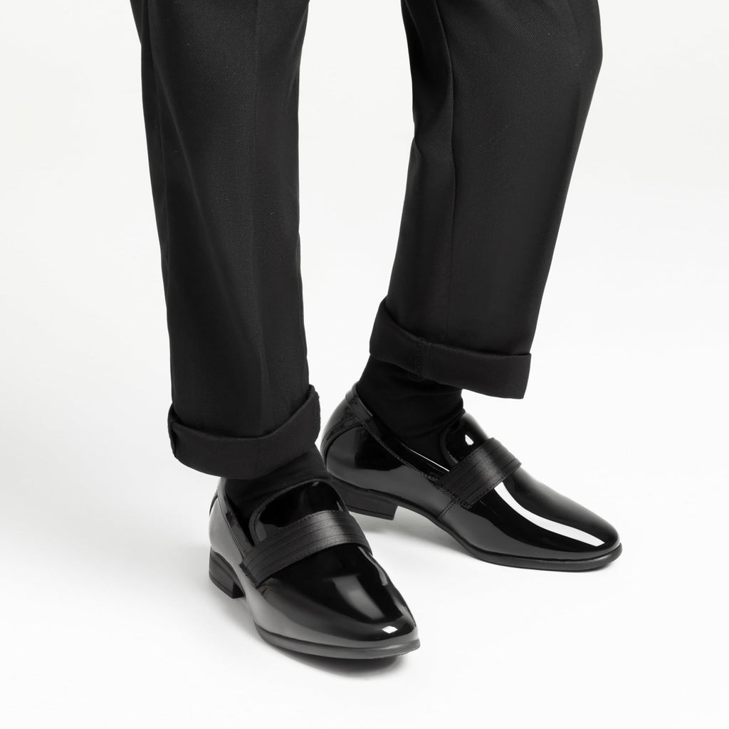 Bruno Marc Boys Dress Shoes Slip-on Loafers Formal Tuxedo Shoes