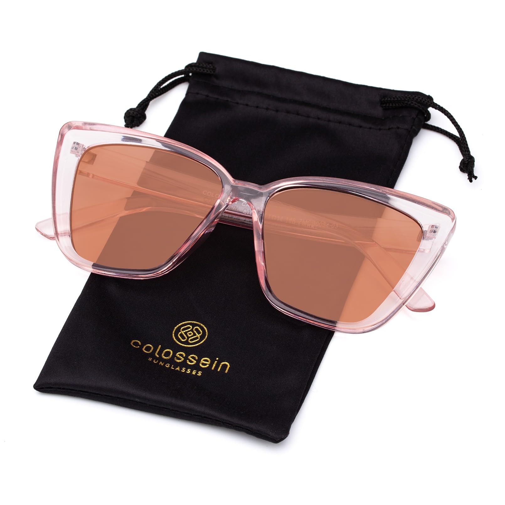 COLOSSEIN Beach Sunglasses for Women and Men Trendy Oversized Sunglasses Classic Square Sunglasses