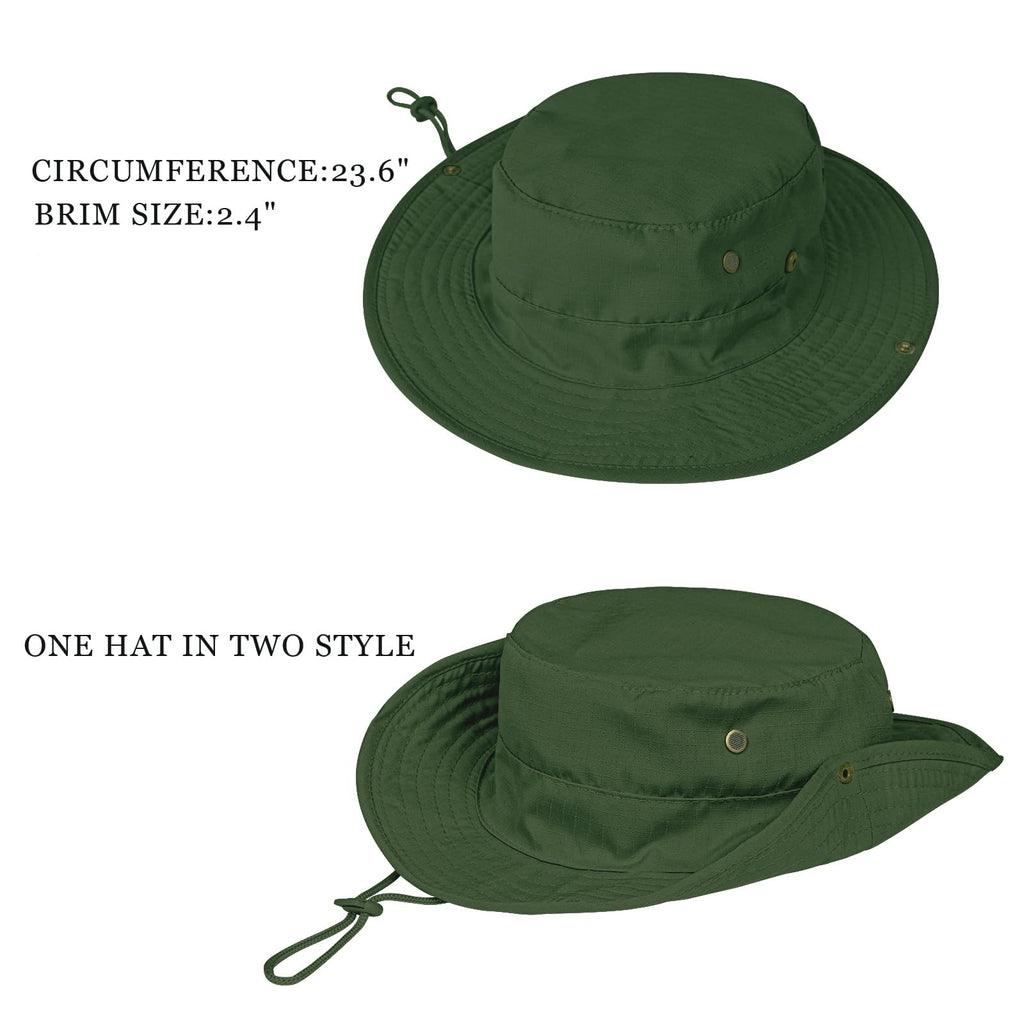 Sun Hats for Men Women Boonie Hat Foldable Fishing Hat UPF 50+ Bucket Hat for Fishing Hiking Garden Safari Beach