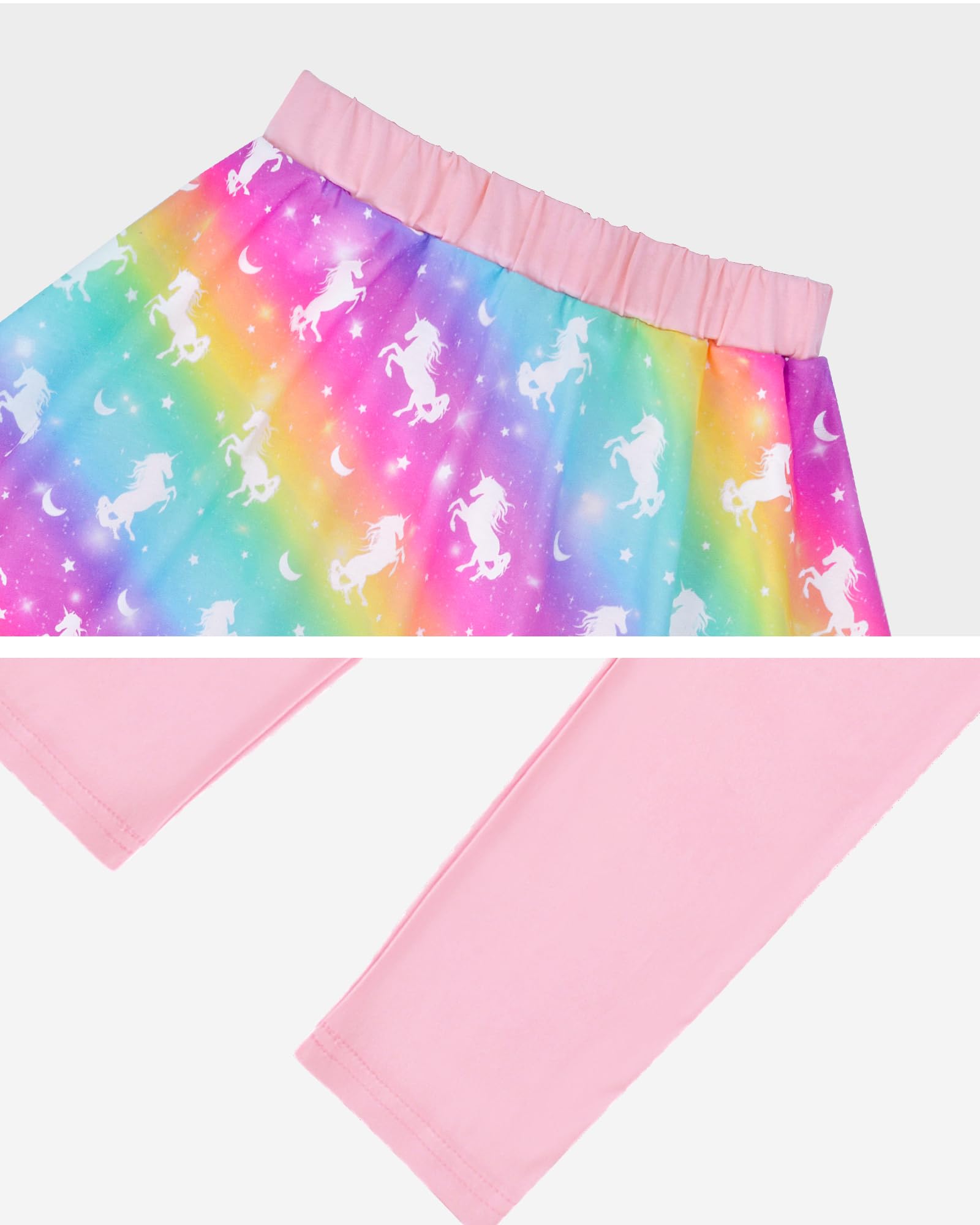 Toddler Kid Girl Clothing Set Outfit Long Sleeve Top, Unicorn Print Pantskirts Fall Winter Outfit Set