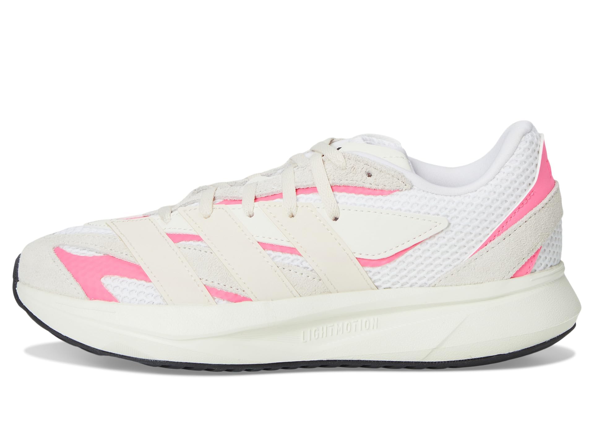 adidas Kids Boys Lightblaze Lace Up Sneakers Shoes Casual - Grey, Off White