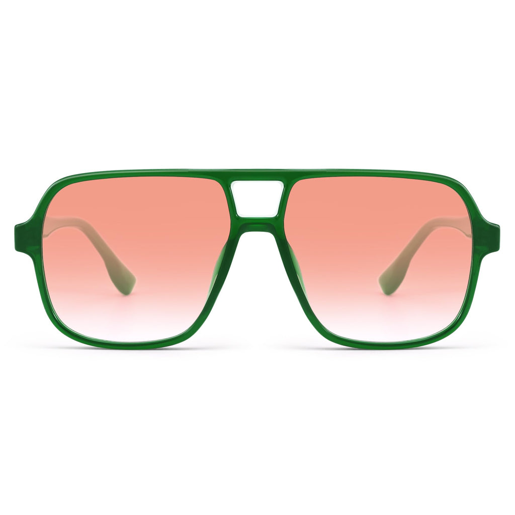 Oversized Aviator Sunglasses for Women Men - Retro 70s Square Shades Sun Glasses