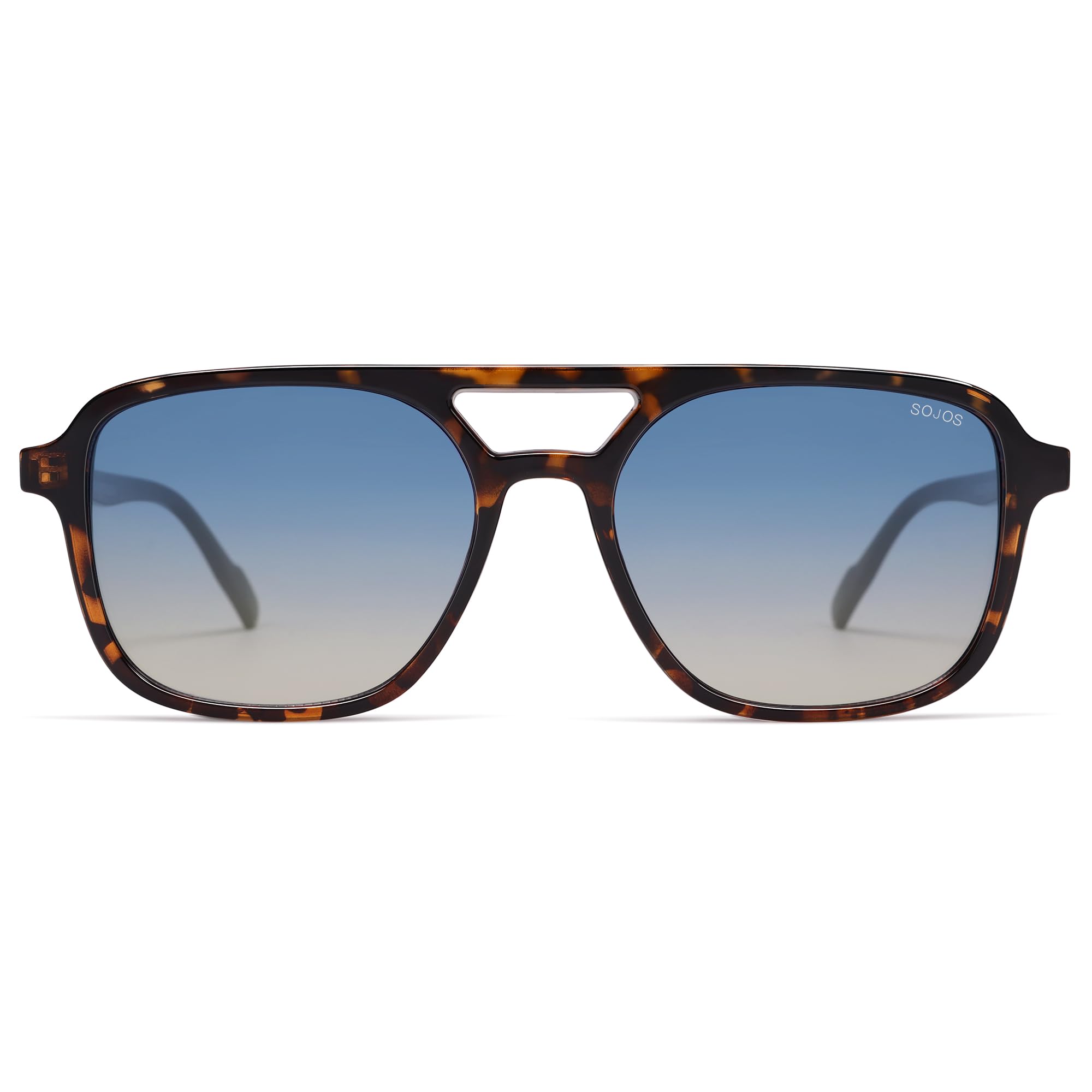 SOJOS Retro Aviator Sunglasses for Women Men,Trendy Rectangle Womens Mens Shades Sun Glasses SJ2202
