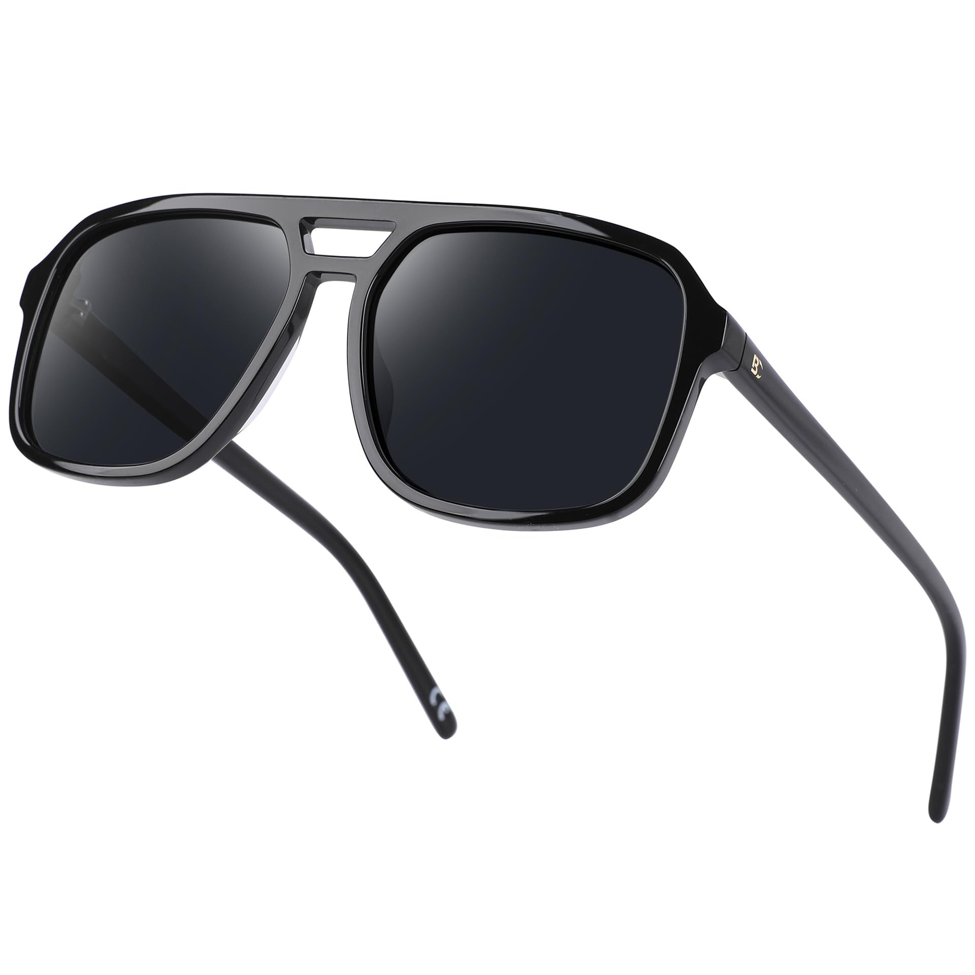 BIRCEN Women Polarized Acetate Sunglasses: Fashion Square Aviator Shades UV Protection for Trendy Laides Travel Beach Outdoor