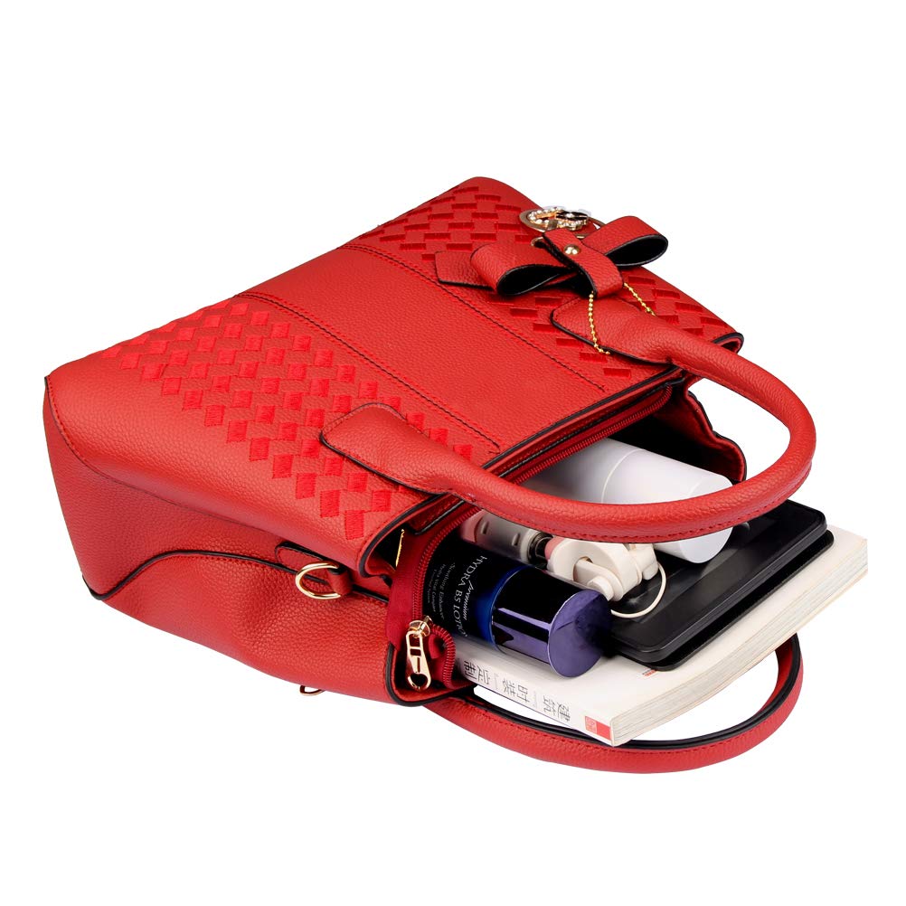 Purses and Handbags for Women Fashion Ladies PU Leather Top Handle Satchel Shoulder Tote Bags