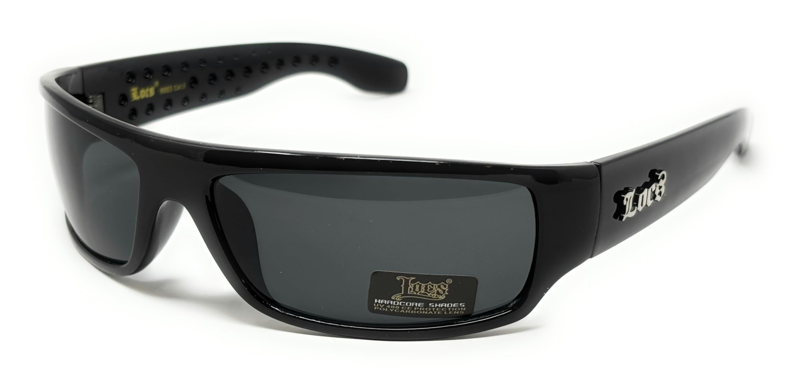 My Shades - Mens Black Super Dark Sunglasses - Wrap Around Slim Flat Top Gangster Style