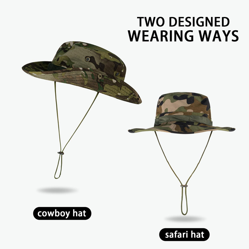Sun Hats for Men Women Bucket Hat UPF 50+ UV Protection Boonie Hat for Safari Fishing Hiking Garden Beach