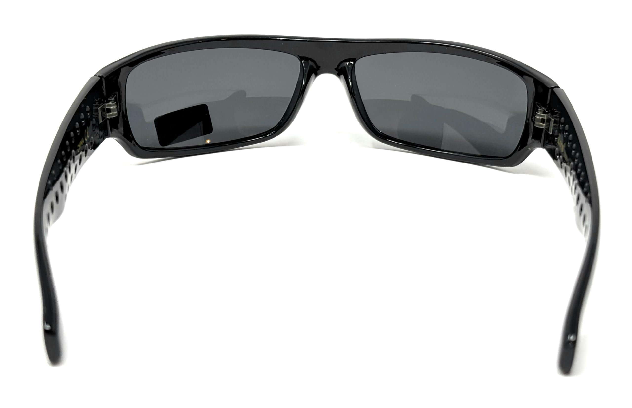 My Shades - Mens Black Super Dark Sunglasses - Wrap Around Slim Flat Top Gangster Style
