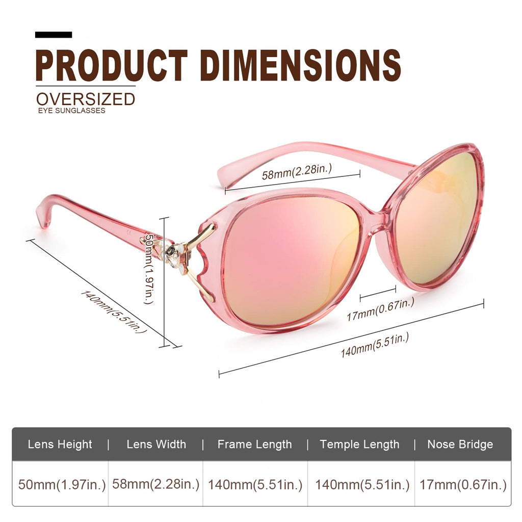FIMILU Sunglasses for Women Trendy Polarized Sunglasses Oversized Big Sun Glasses Ladies Shades UV Protection