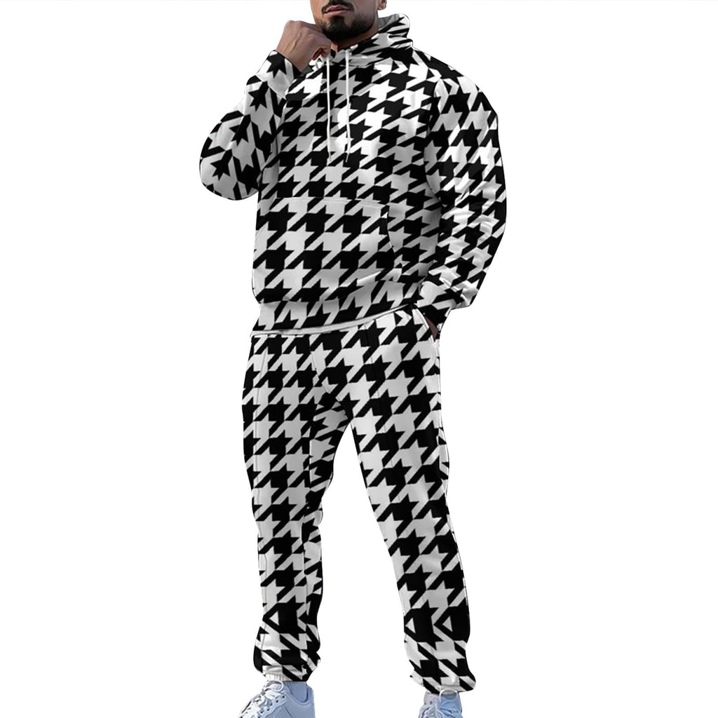 Men's Jogger Set 2 Piece Lounge Sweatshirt Sets Outfits Matching Sweatsuits Two Piece