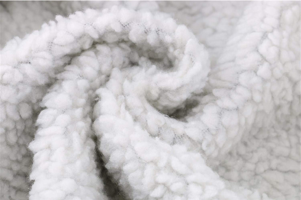 JiangWu Womens Fashion Horn Button Fleece Thicken Coat with Hood Winter Warm Jacket