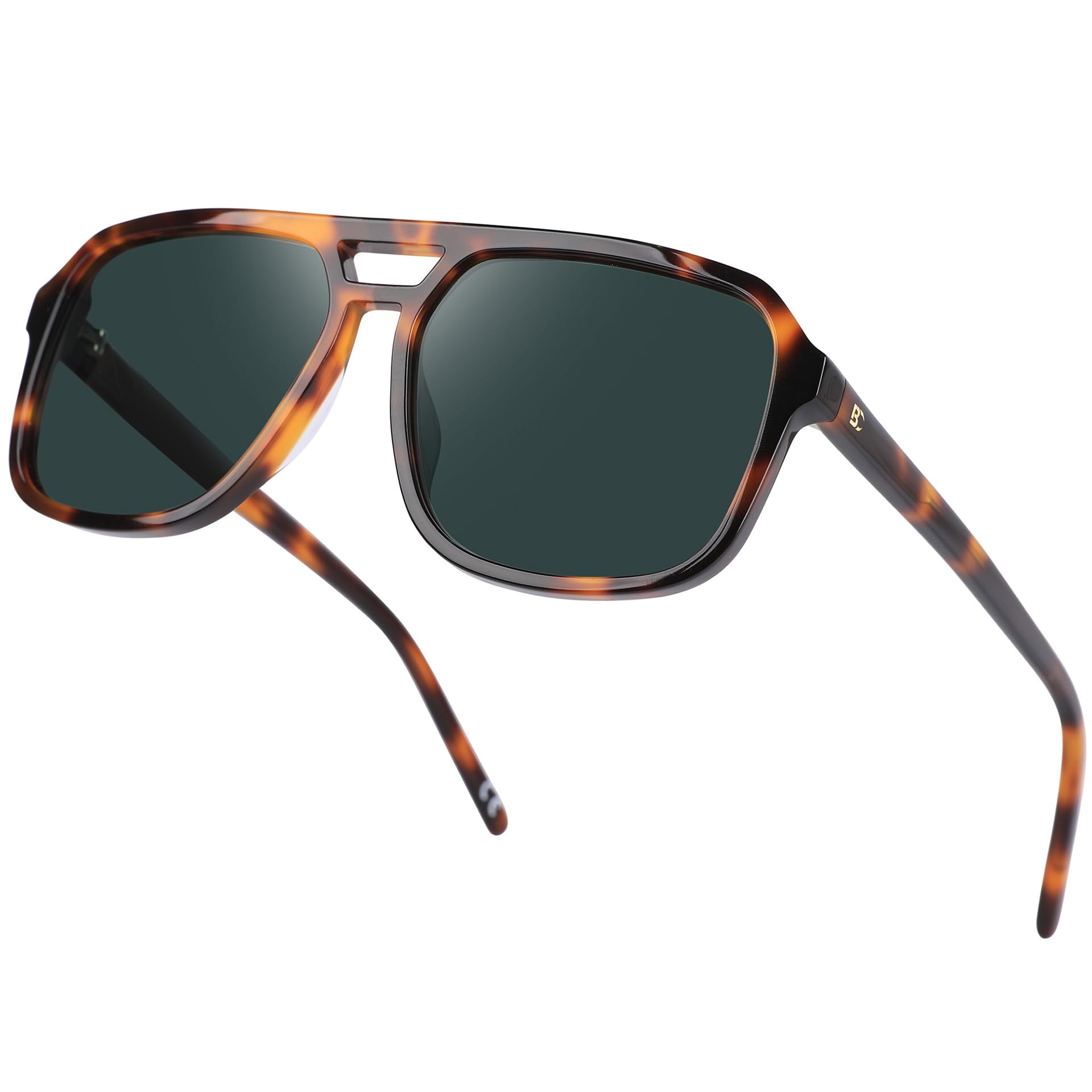 BIRCEN Women Polarized Acetate Sunglasses: Fashion Square Aviator Shades UV Protection for Trendy Laides Travel Beach Outdoor