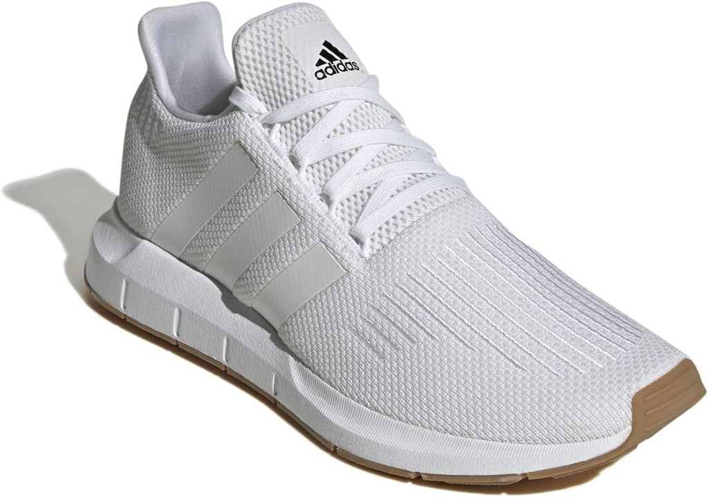 adidas Men's Swift Run 1.0 Sneaker, White/White/Black, 10.5