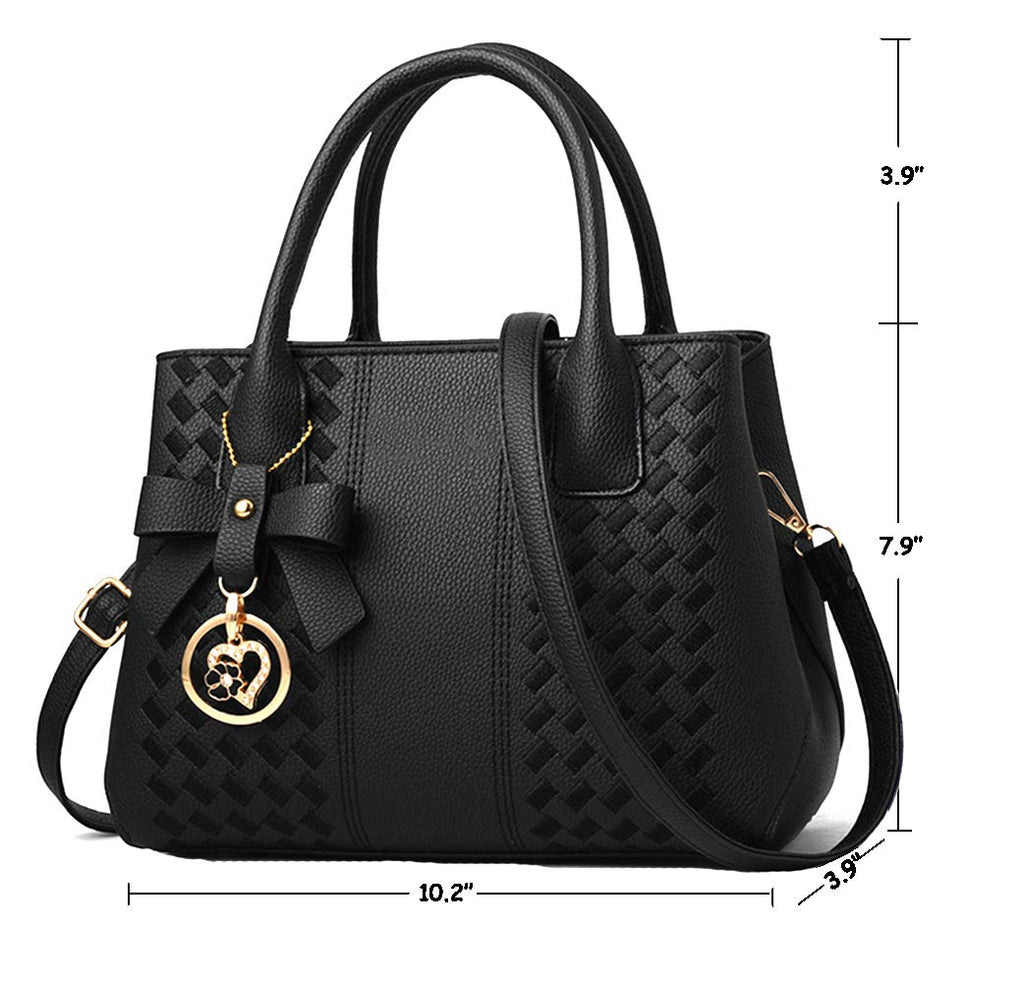 Purses and Handbags for Women Fashion Ladies PU Leather Top Handle Satchel Shoulder Tote Bags
