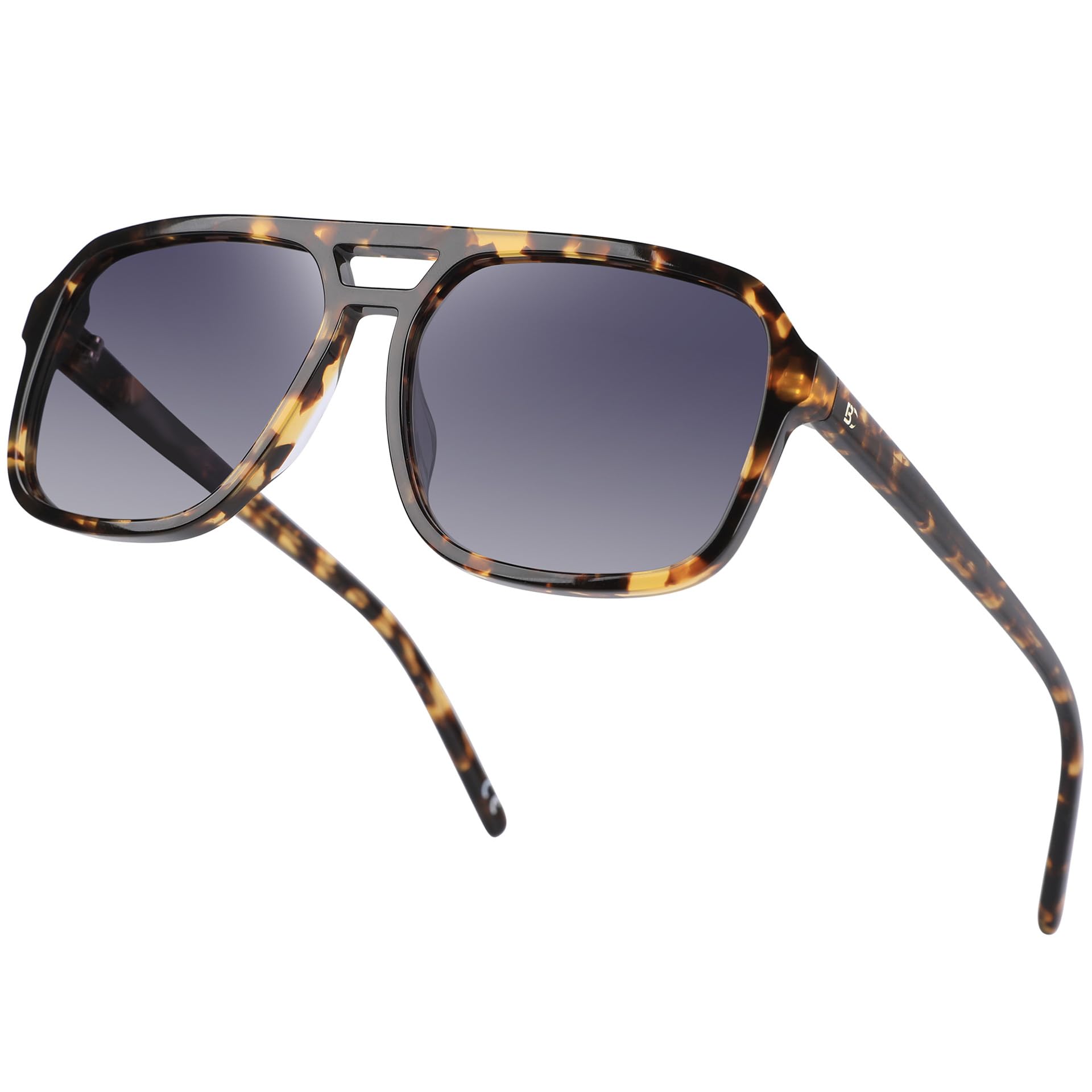 BIRCEN Women Polarized Acetate Sunglasses: Fashion Square Aviator Shades UV Protection for Trendy Laides Travel Beach Outdoor