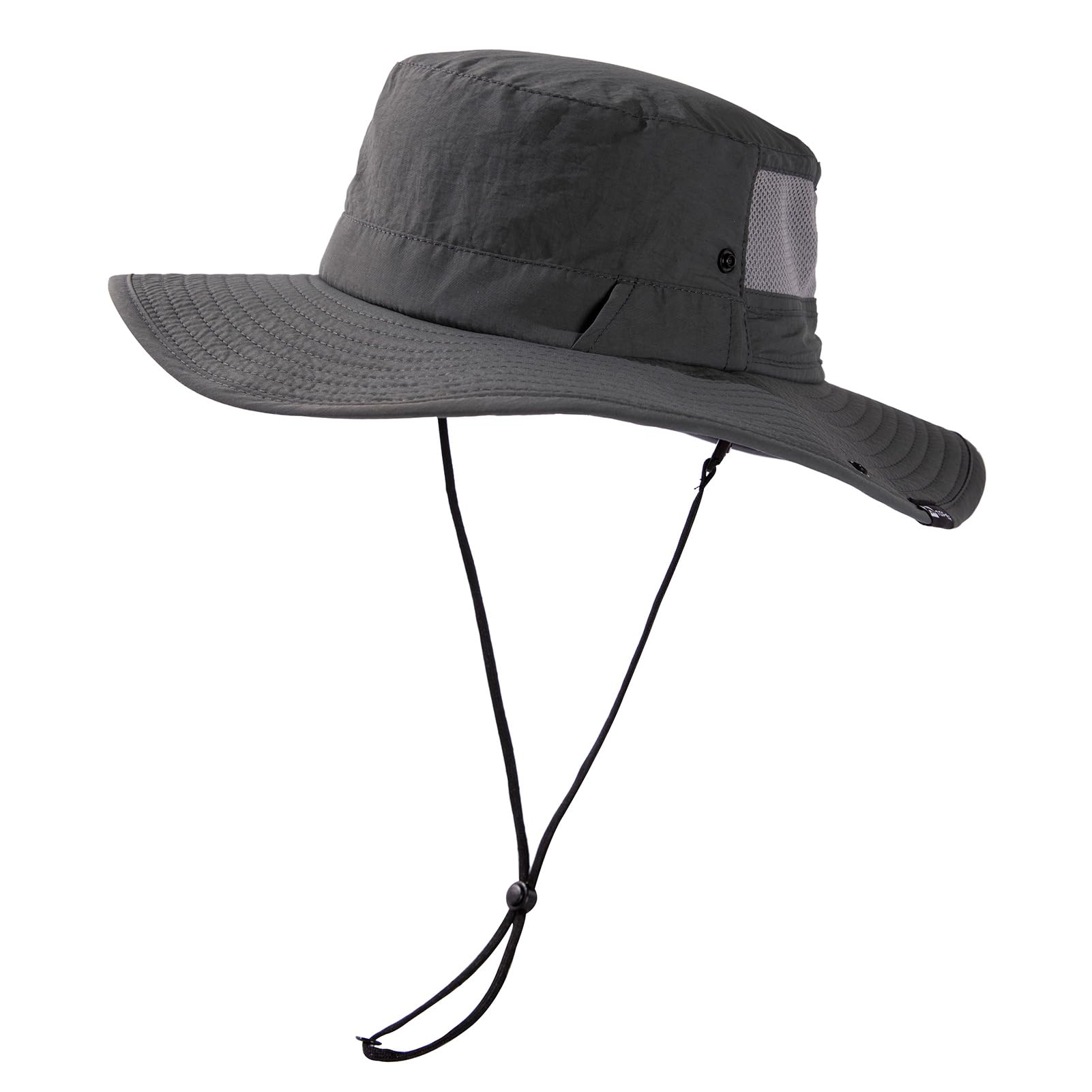 TOP-EX L/XL/XXL UV50+ Waterproof Wide Brim Bucket Sun Hat for Summer Fishing Hiking w/Detachable Strap & Vented Mesh