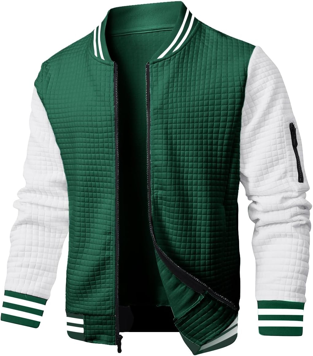 Mens Casual Jacket Lightweight Jacket Varsity Coat