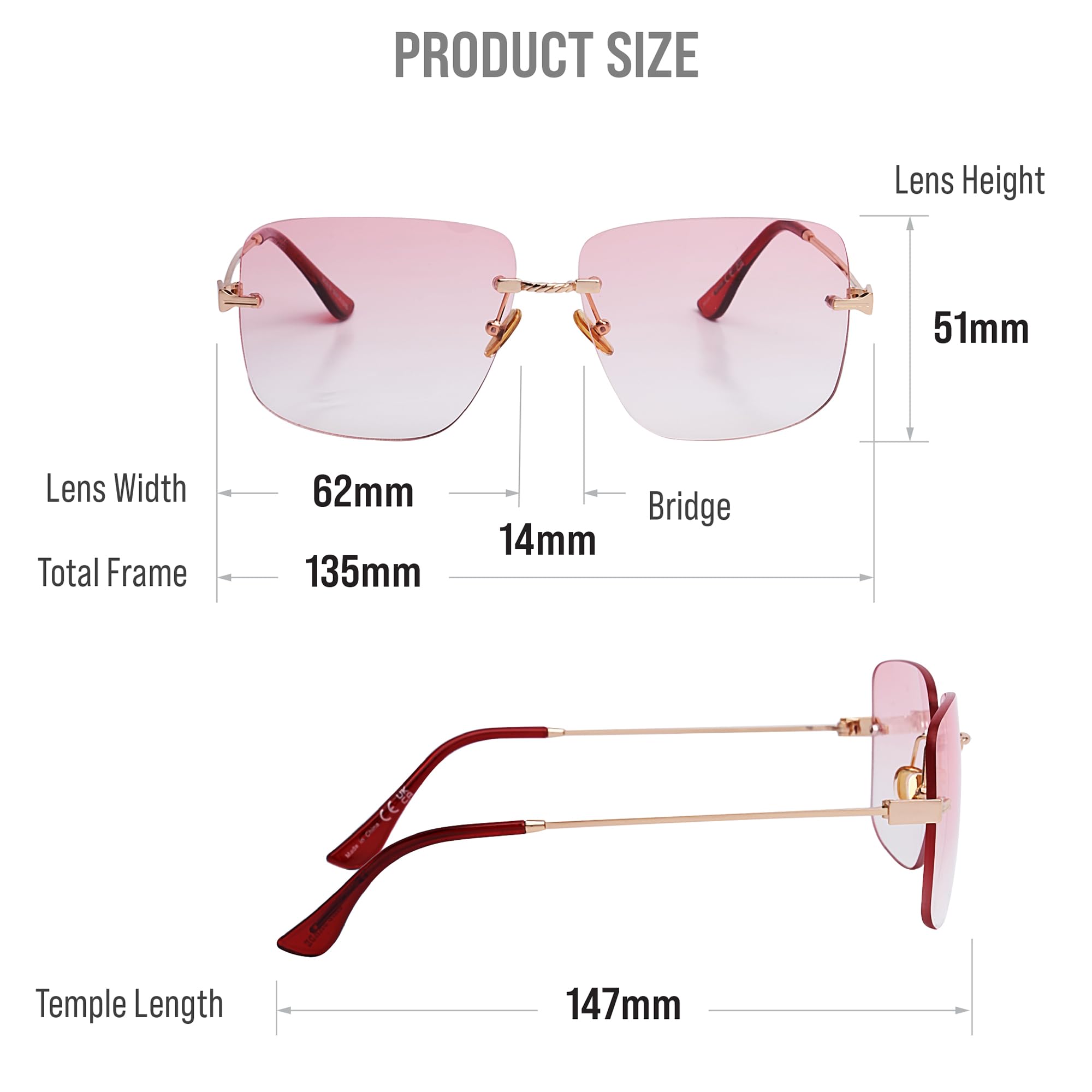 Mad Shade Sunglasses for Women Men UV400 Trendy Shades