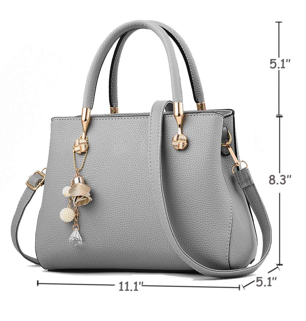 Purses and Handbags for Women Fashion Ladies PU Leather Top Handle Satchel Shoulder Tote Bags