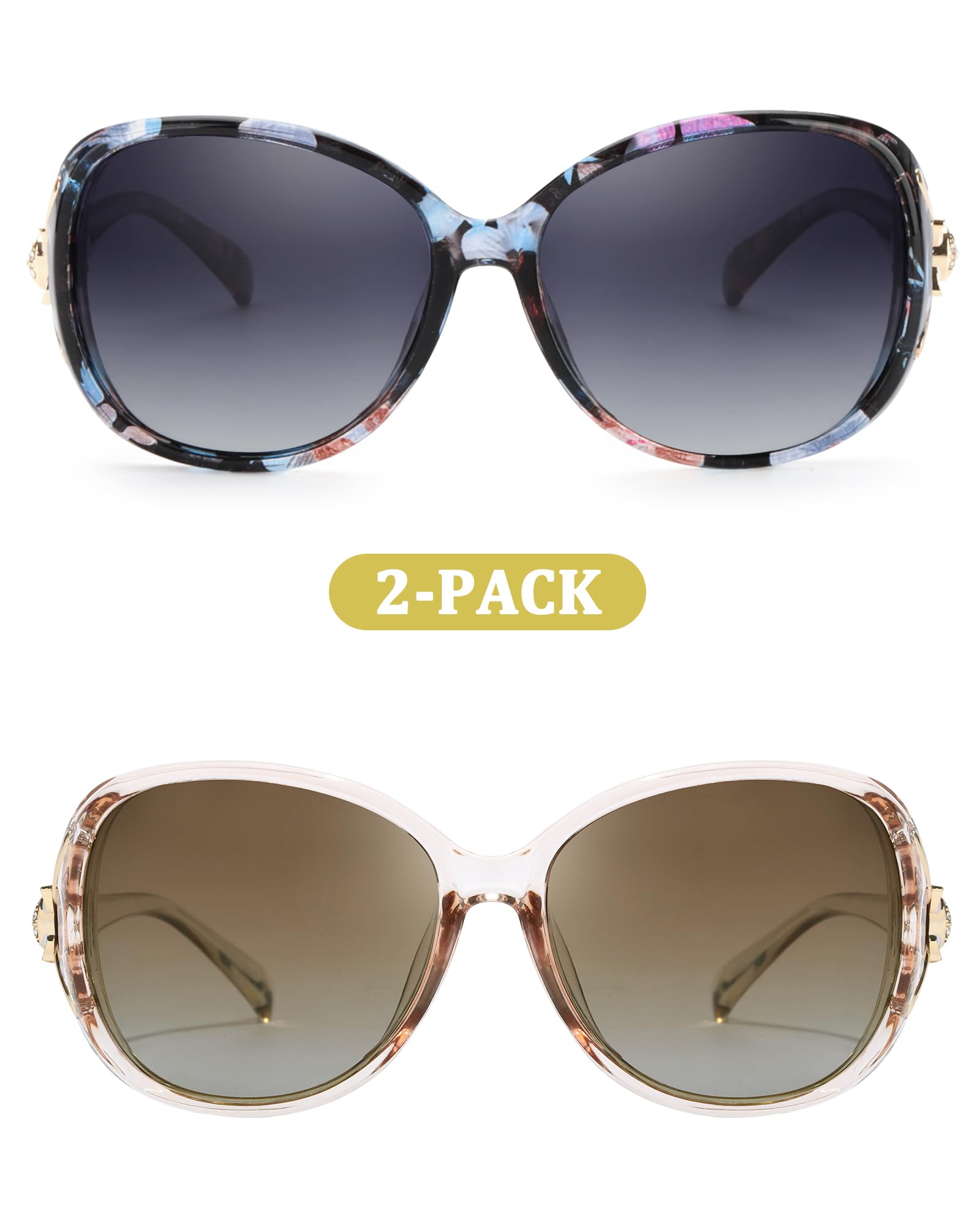 FIMILU Sunglasses for Women Trendy Polarized Sunglasses Oversized Big Sun Glasses Ladies Shades UV Protection