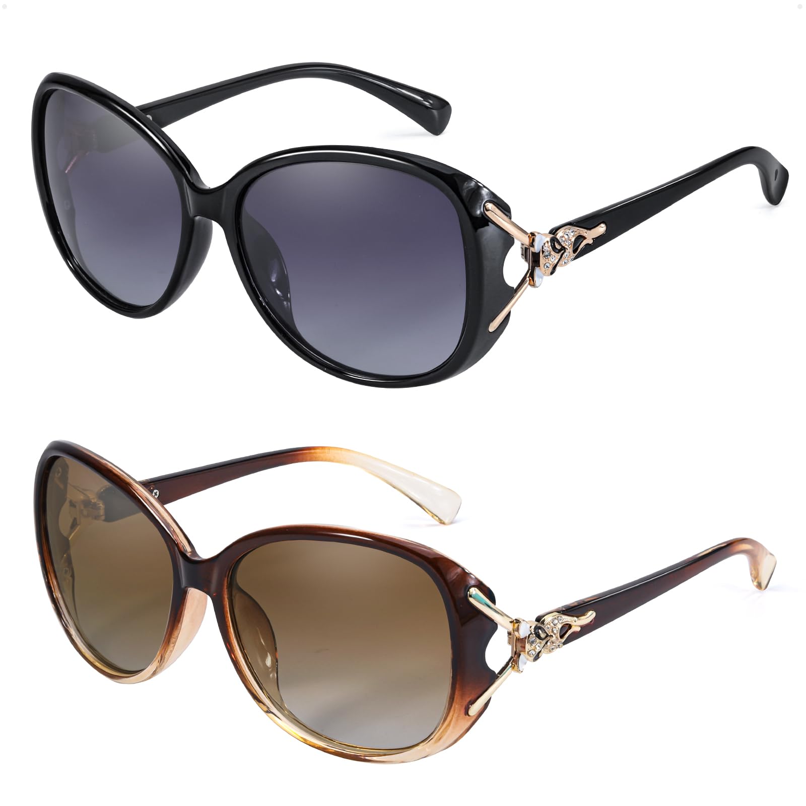 FIMILU Sunglasses for Women Trendy Polarized Sunglasses Oversized Big Sun Glasses Ladies Shades UV Protection