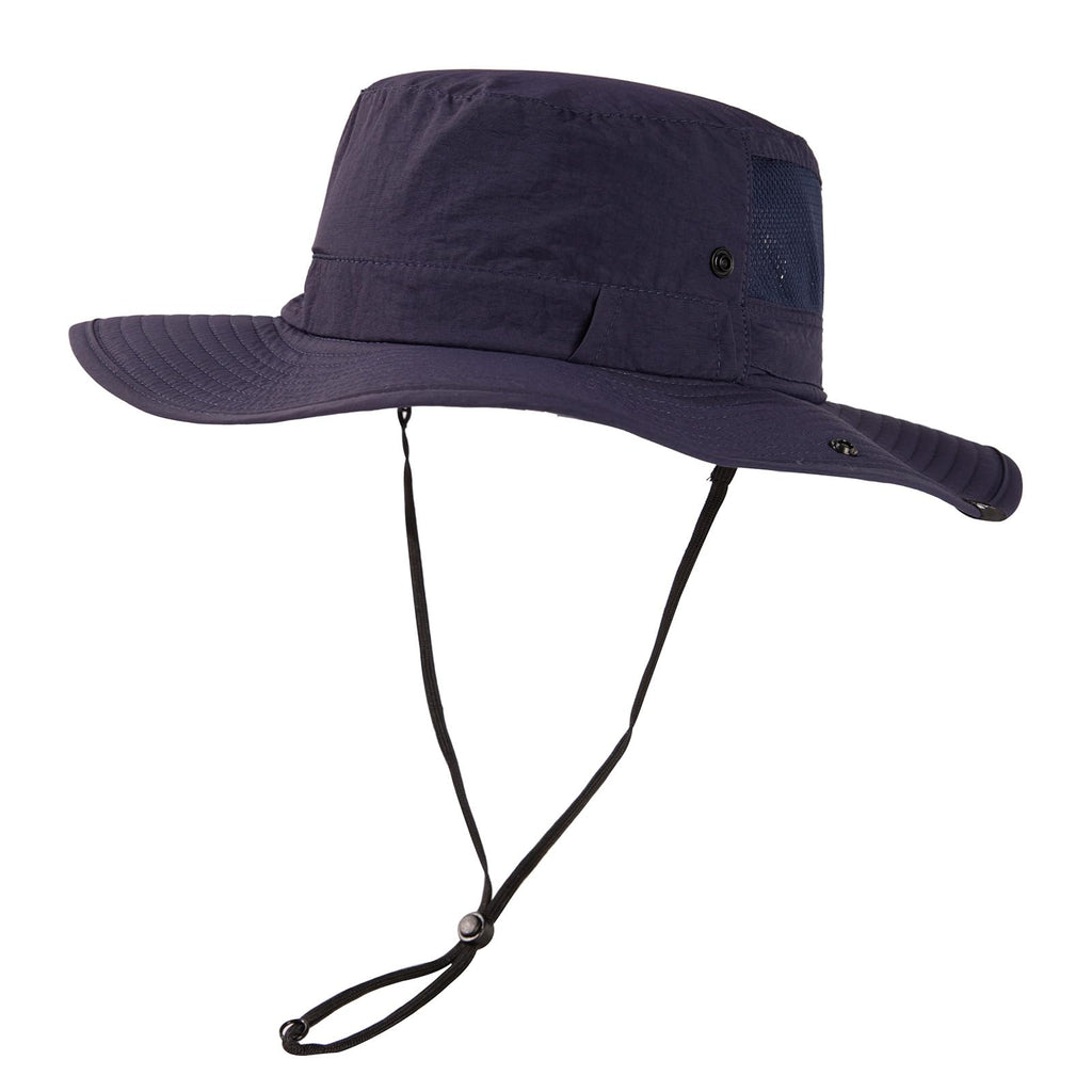 TOP-EX L/XL/XXL UV50+ Waterproof Wide Brim Bucket Sun Hat for Summer Fishing Hiking w/Detachable Strap & Vented Mesh