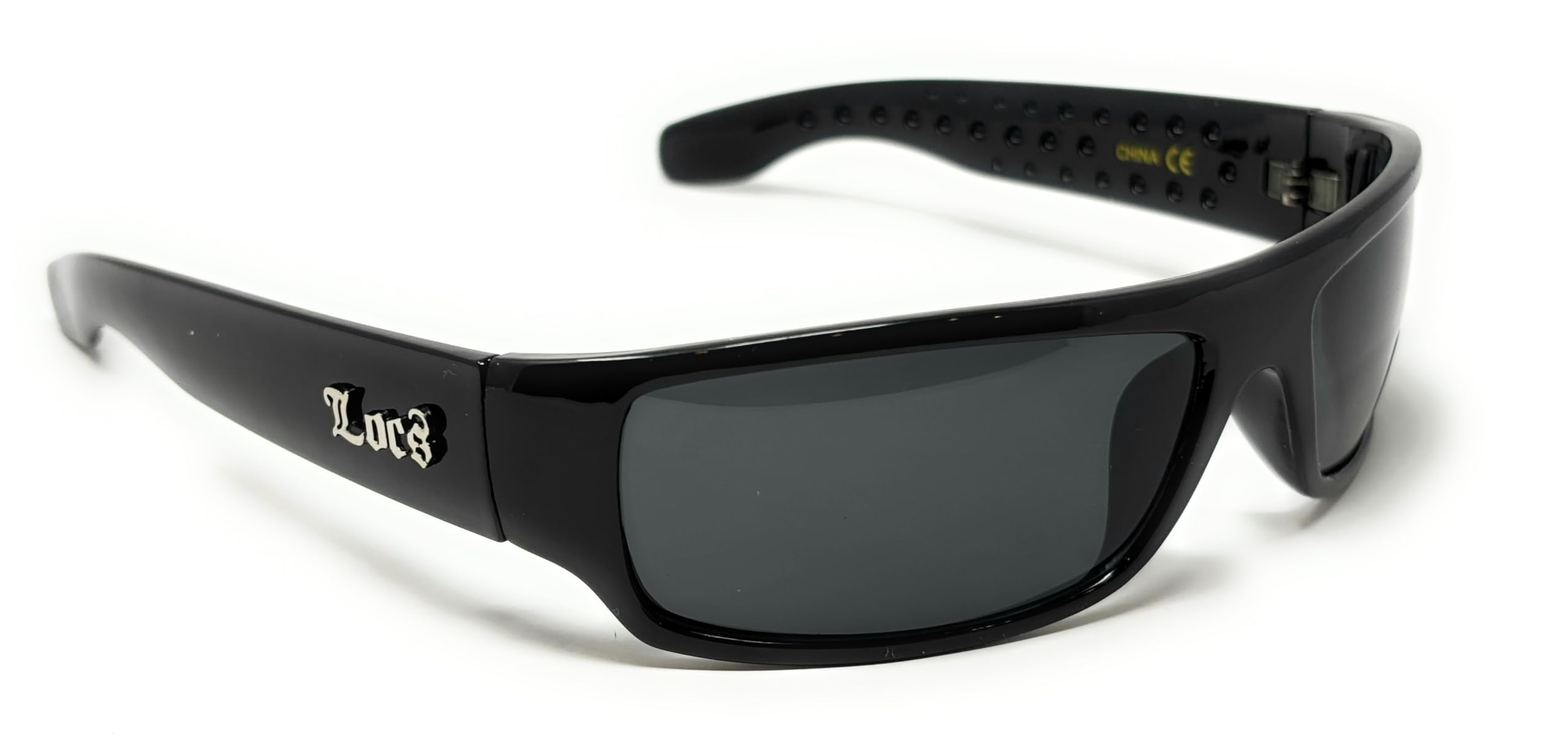 My Shades - Mens Black Super Dark Sunglasses - Wrap Around Slim Flat Top Gangster Style