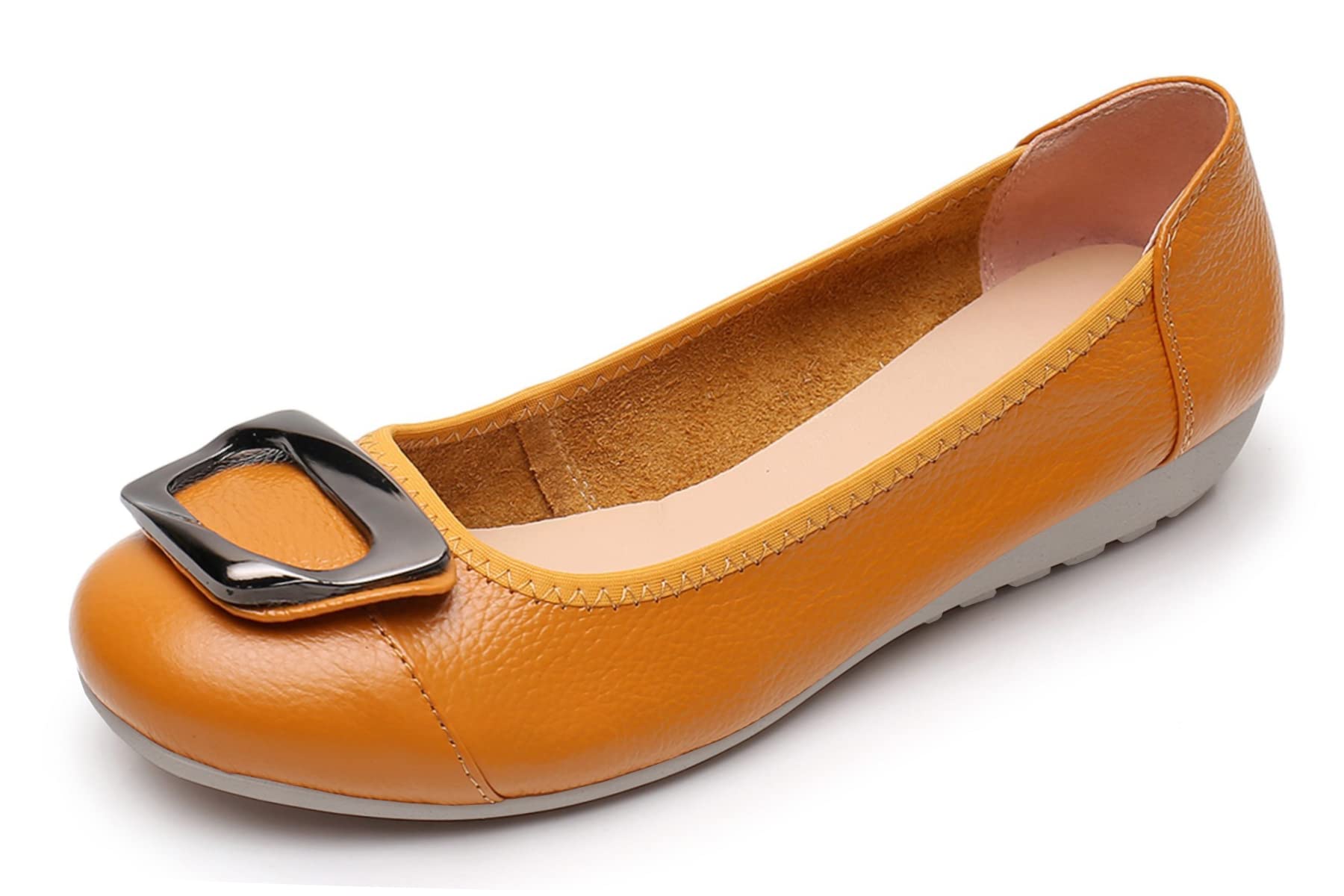 VenusCelia Women's Buckle Dance Flats Shoe