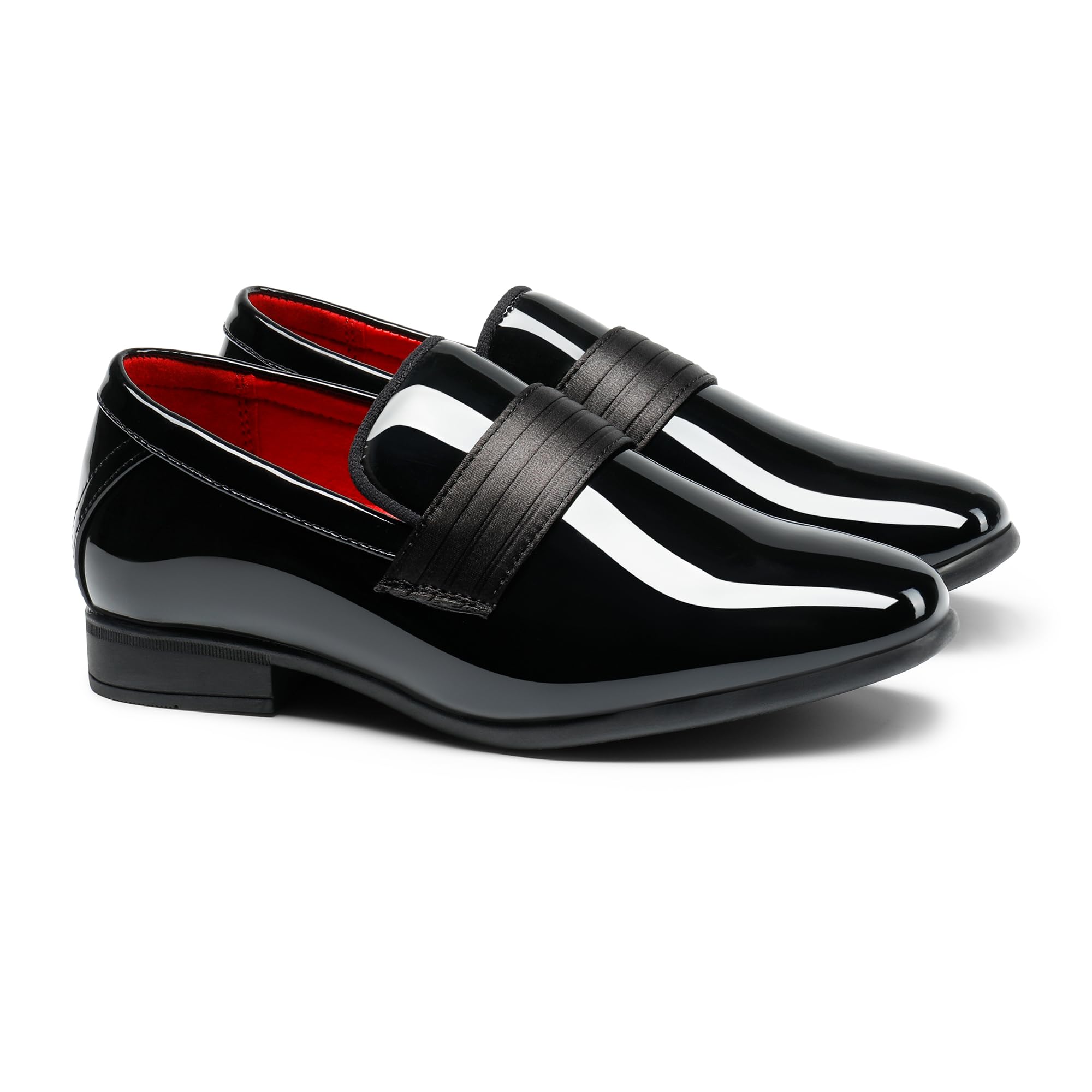 Bruno Marc Boys Dress Shoes Slip-on Loafers Formal Tuxedo Shoes