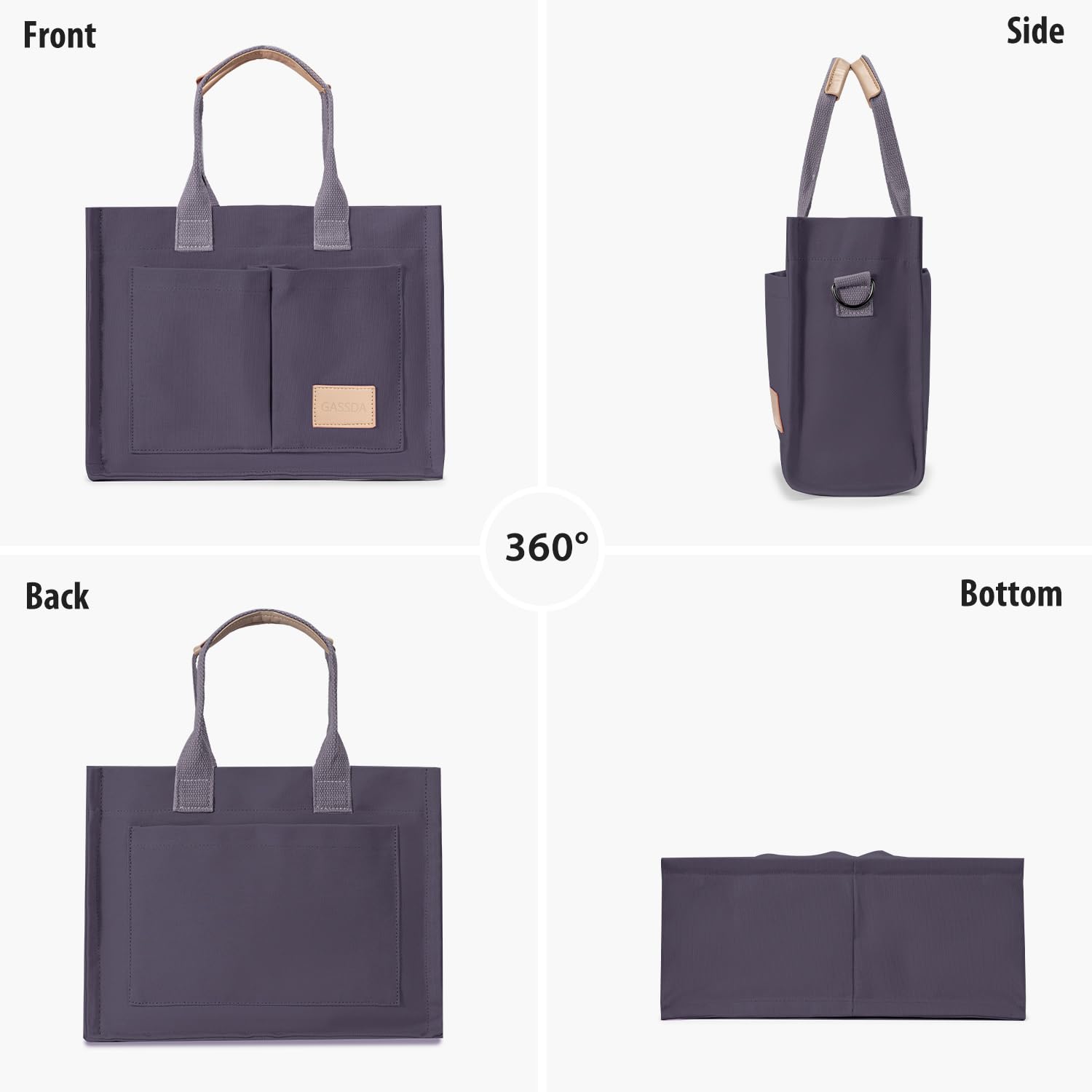 Tote Bags for Women Canvas Tote Purse Crossbody with Pockets Top Handle Shoulder Satchel Bag for Women