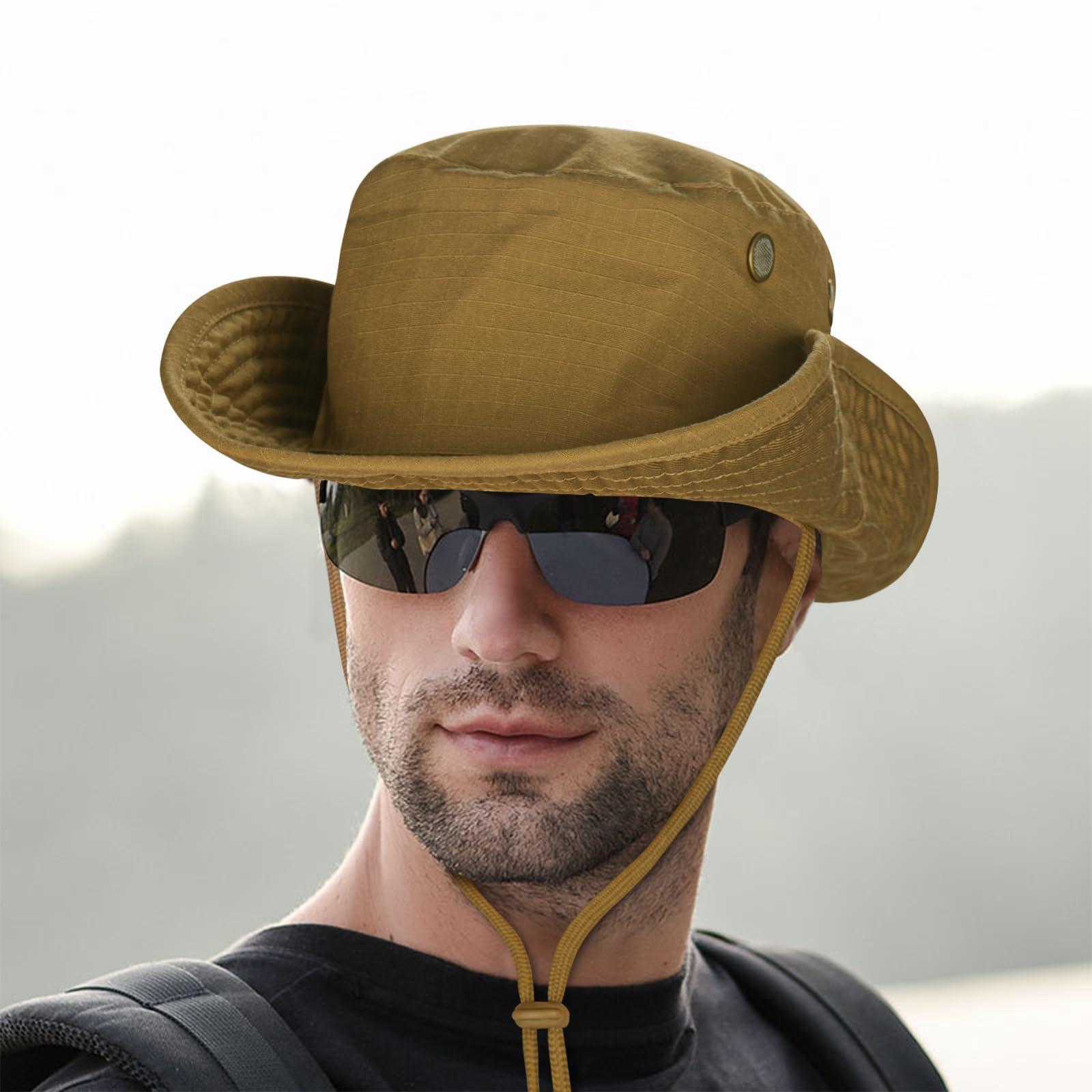 Sun Hats for Men Women Boonie Hat Foldable Fishing Hat UPF 50+ Bucket Hat for Fishing Hiking Garden Safari Beach