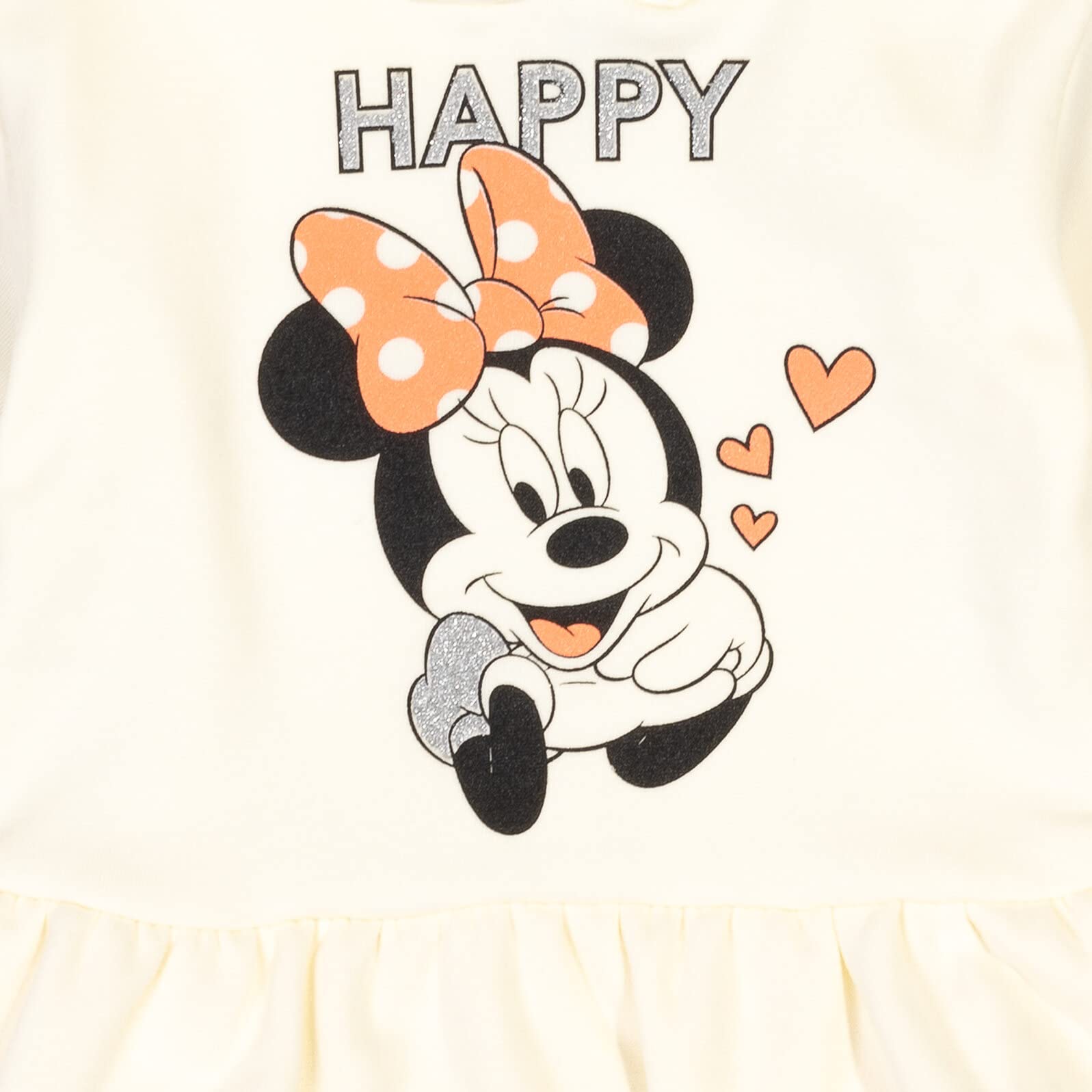 Disney Minnie Mouse Fleece Pullover Crossover Hoodie and Leggings Outfit Set Infant to Big Kid Sizes (12 Months - 14-16)