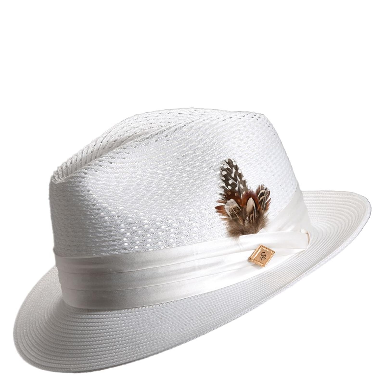 STACY ADAMS Men's Paper Milan Pinch Front Fedora