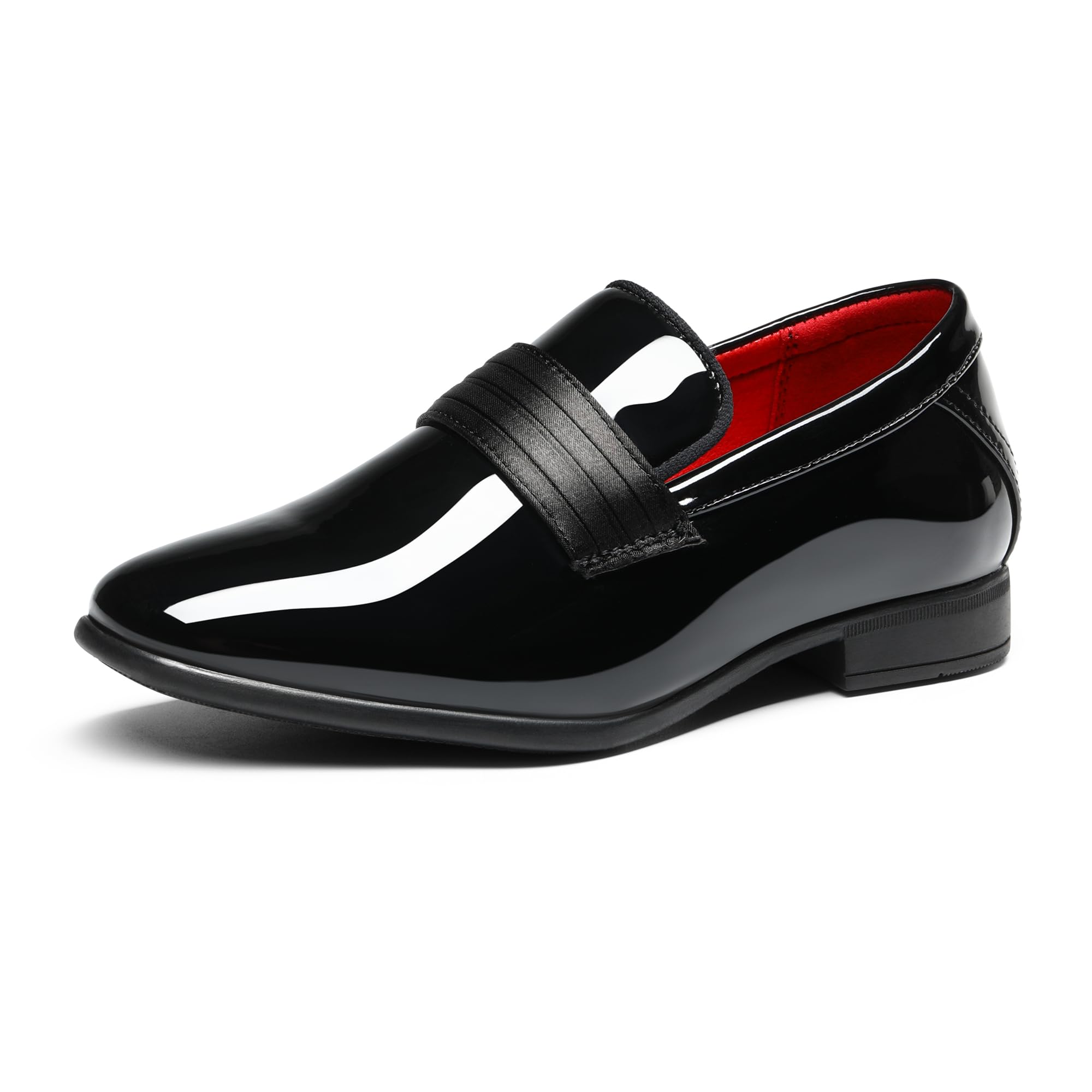 Bruno Marc Boys Dress Shoes Slip-on Loafers Formal Tuxedo Shoes