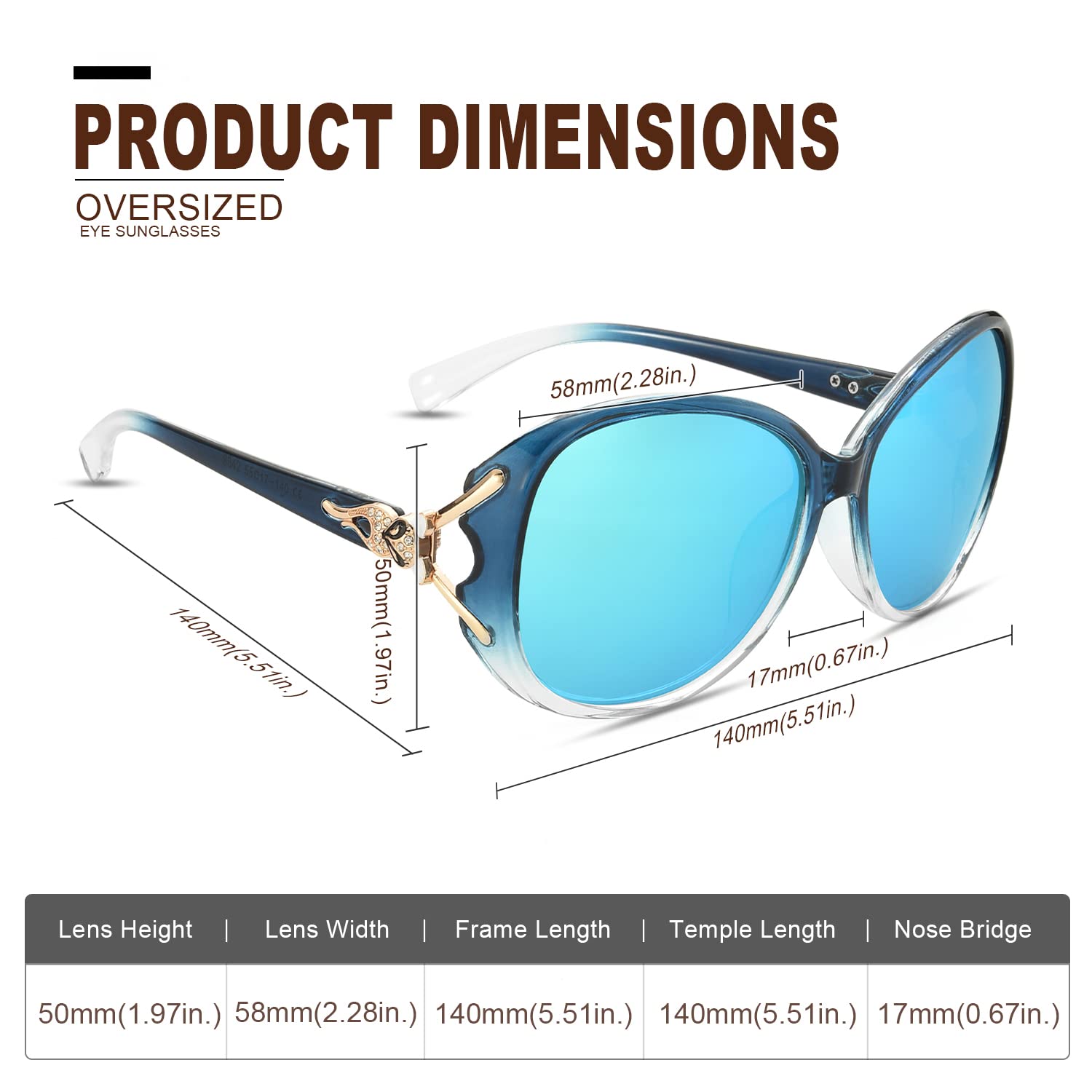 FIMILU Sunglasses for Women Trendy Polarized Sunglasses Oversized Big Sun Glasses Ladies Shades UV Protection