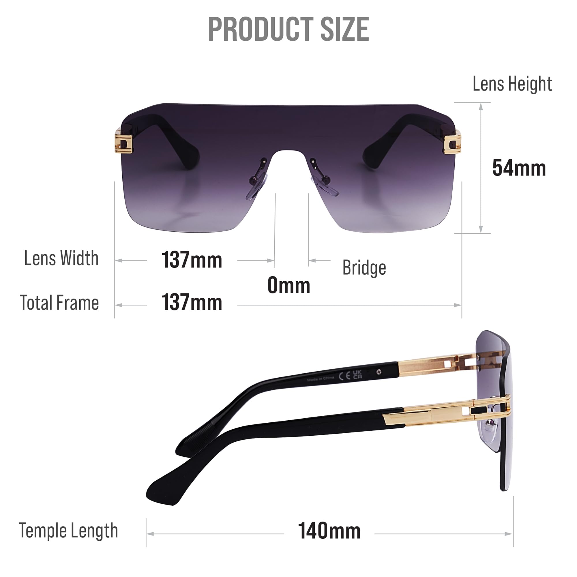 Mad Shade Sunglasses for Women Men UV400 Trendy Shades