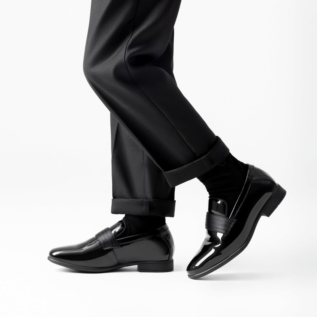 Bruno Marc Boys Dress Shoes Slip-on Loafers Formal Tuxedo Shoes