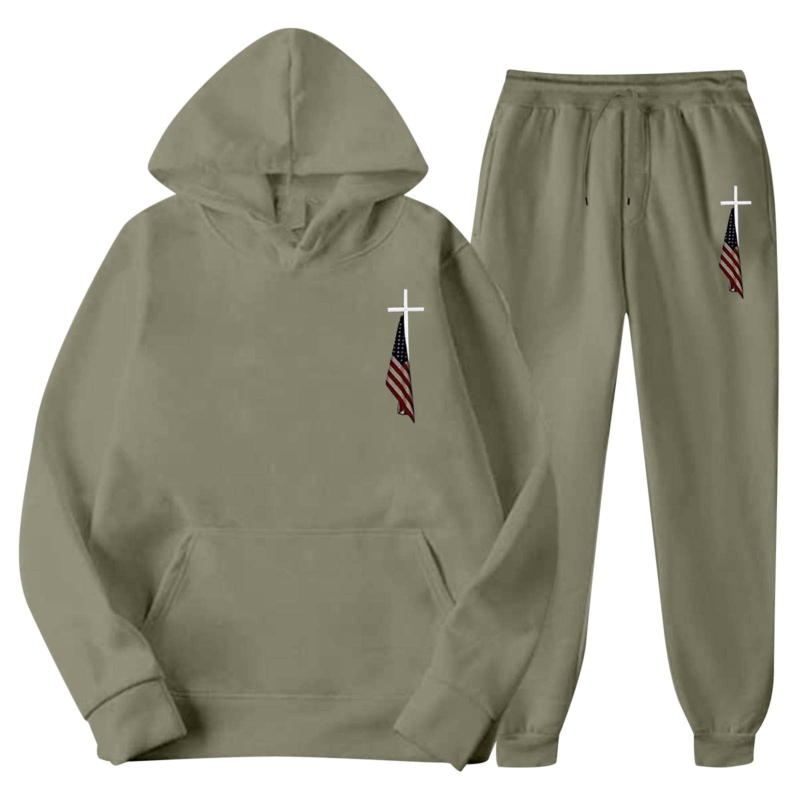 Men's Jogger Set 2 Piece Lounge Sweatshirt Sets Outfits Matching Sweatsuits Two Piece