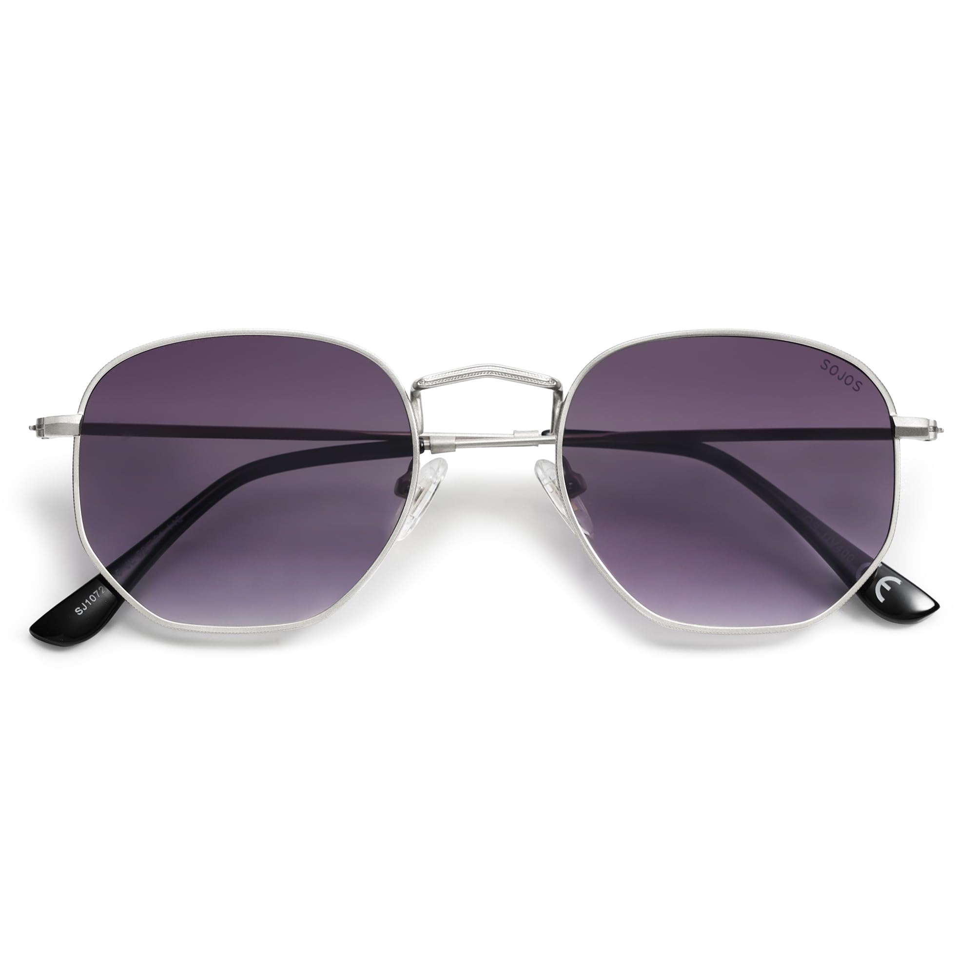 SOJOS Square Polarized Sunglasses for Women Men Small Hexagonal Polygon Shades SJ1072