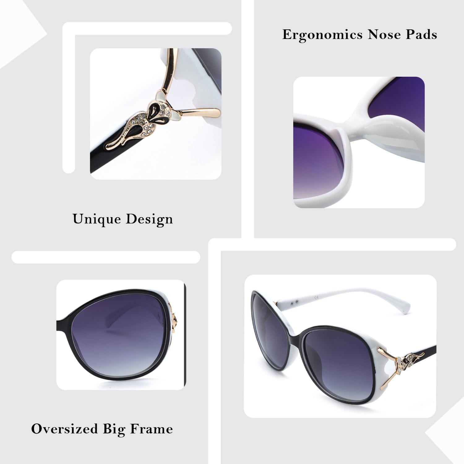 FIMILU Sunglasses for Women Trendy Polarized Sunglasses Oversized Big Sun Glasses Ladies Shades UV Protection