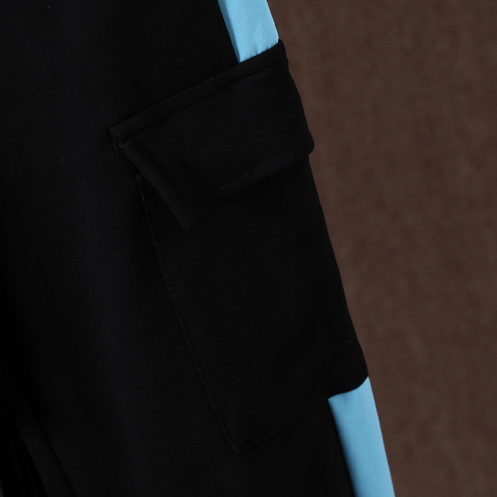 Boys Clothes Kids Little Boy Color Block Half Zip Hoodie & Jogger Pants Outfit Set,4-12 Years