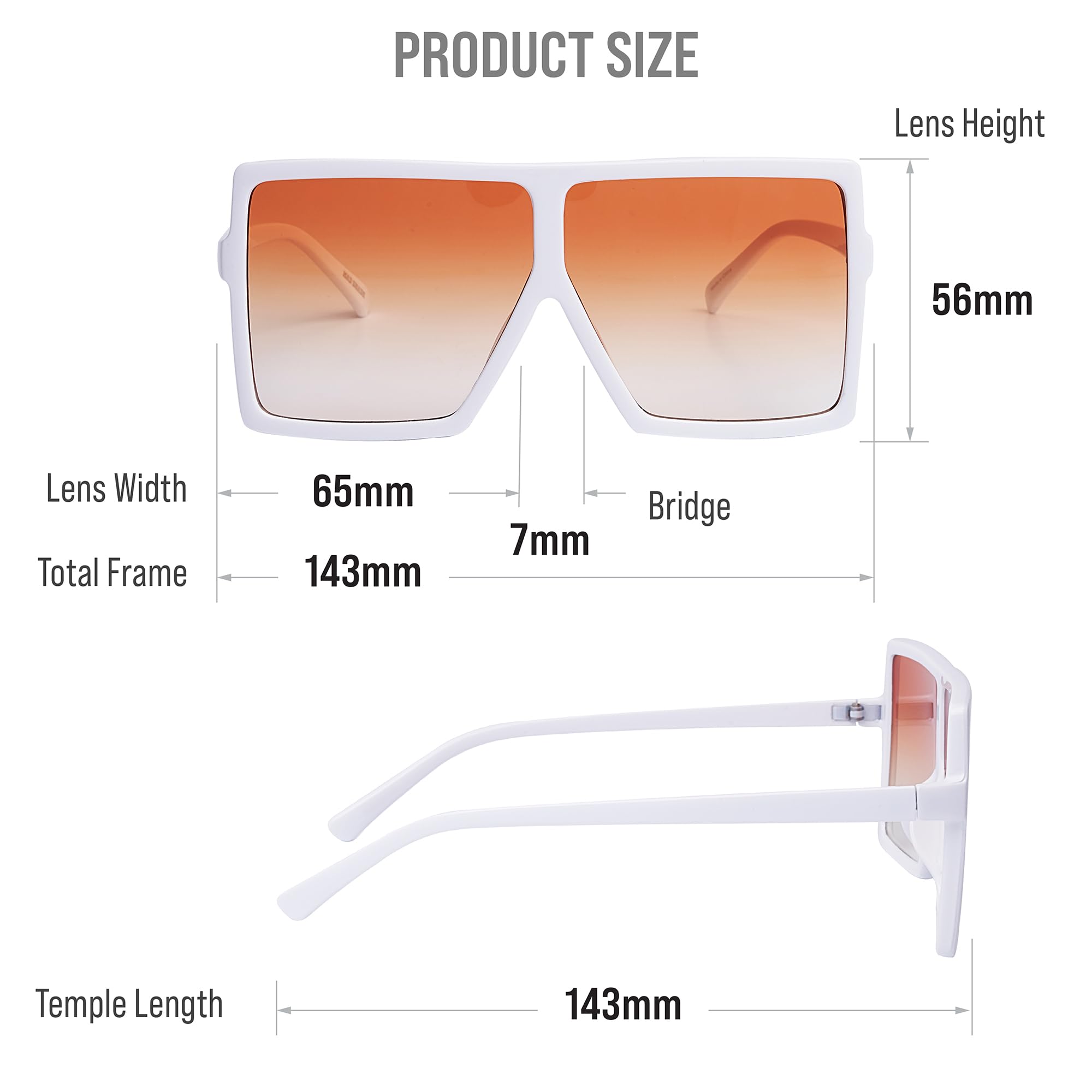 Mad Shade Sunglasses for Women Men UV400 Trendy Shades