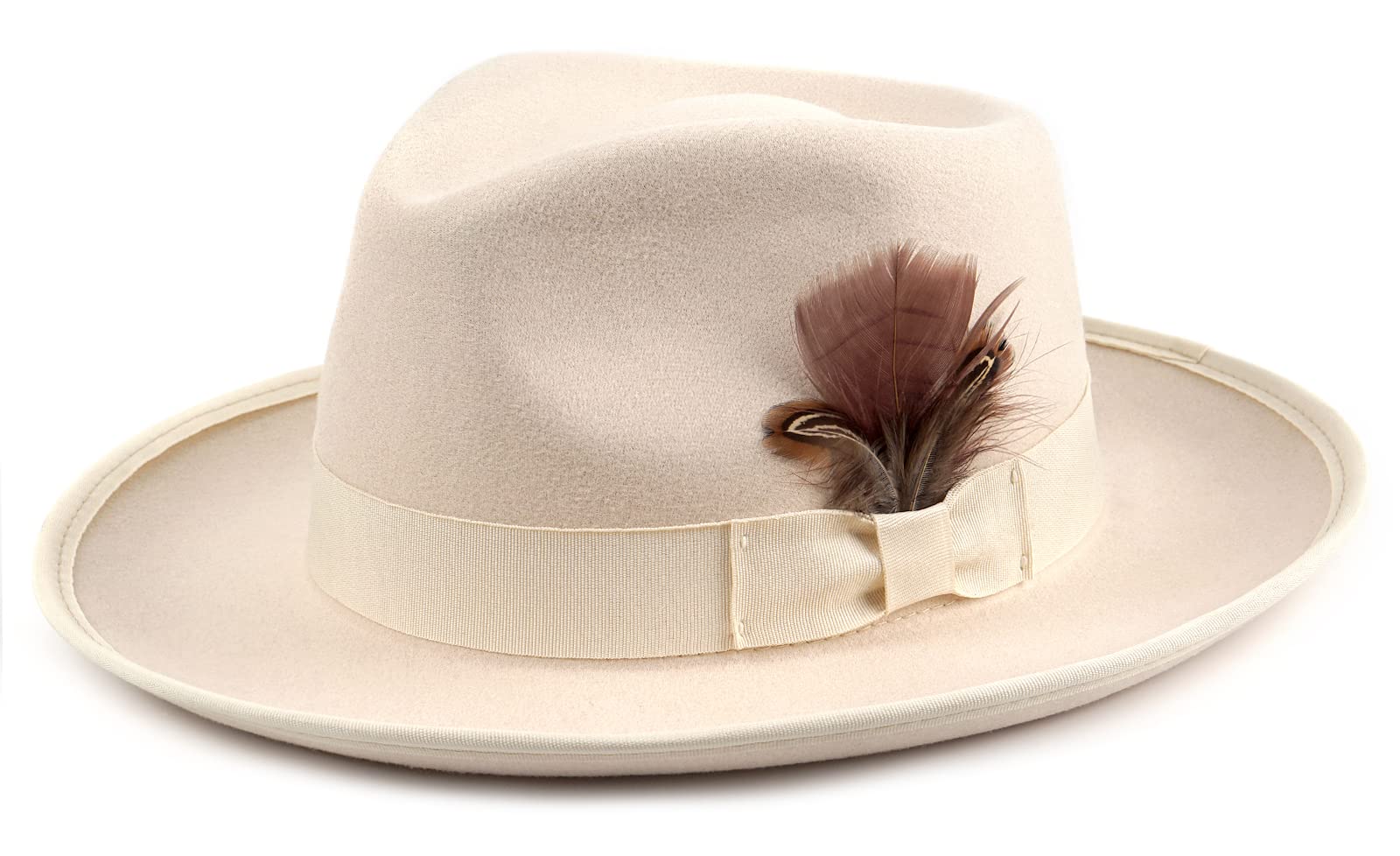 FADACHY Fedora Hats for Men & Women Wide Brim Felt Hat Dress Panama Trilby Hats