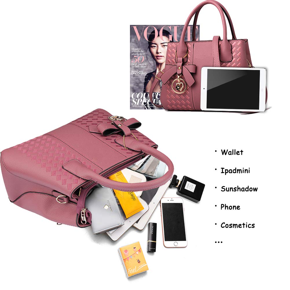 Purses and Handbags for Women Fashion Ladies PU Leather Top Handle Satchel Shoulder Tote Bags